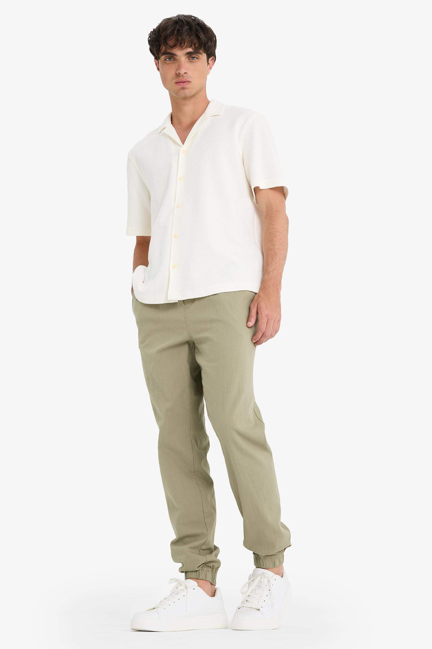 %100 Pamuk Kargo Jogger Pantolon Üç Cepli