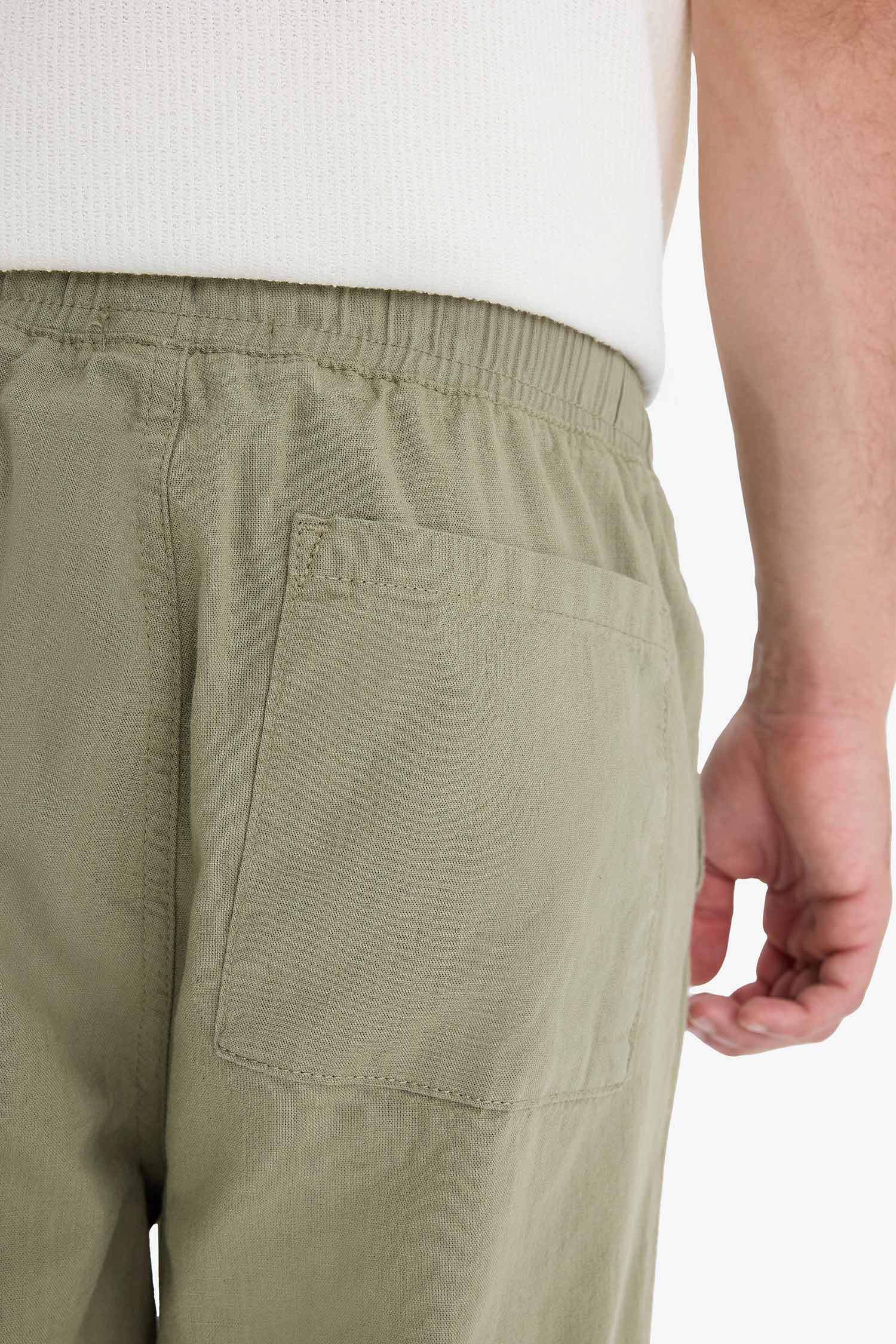 %100 Pamuk Kargo Jogger Pantolon Üç Cepli