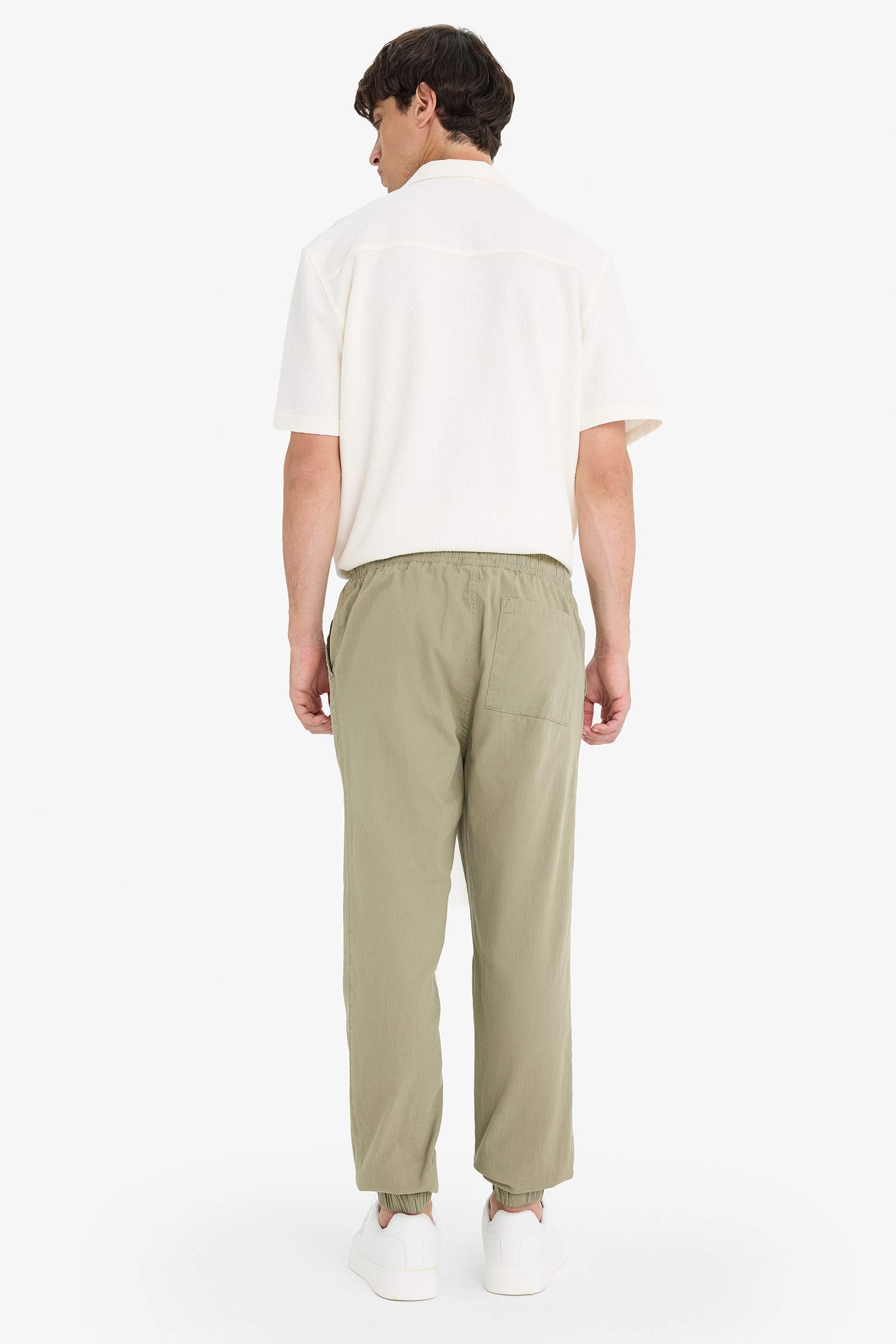 %100 Pamuk Kargo Jogger Pantolon Üç Cepli