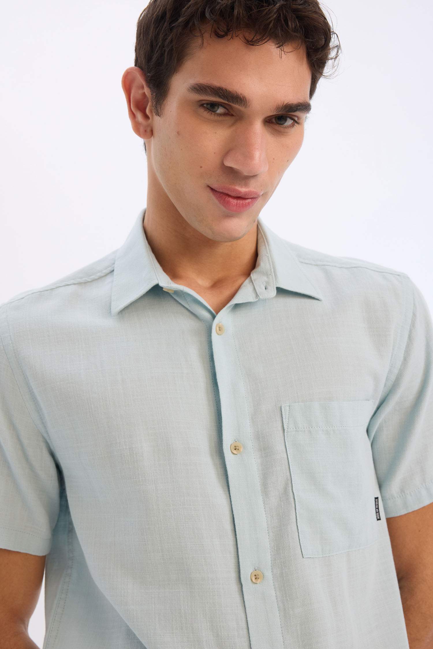 Cotton Slim Fit Basic Shirt