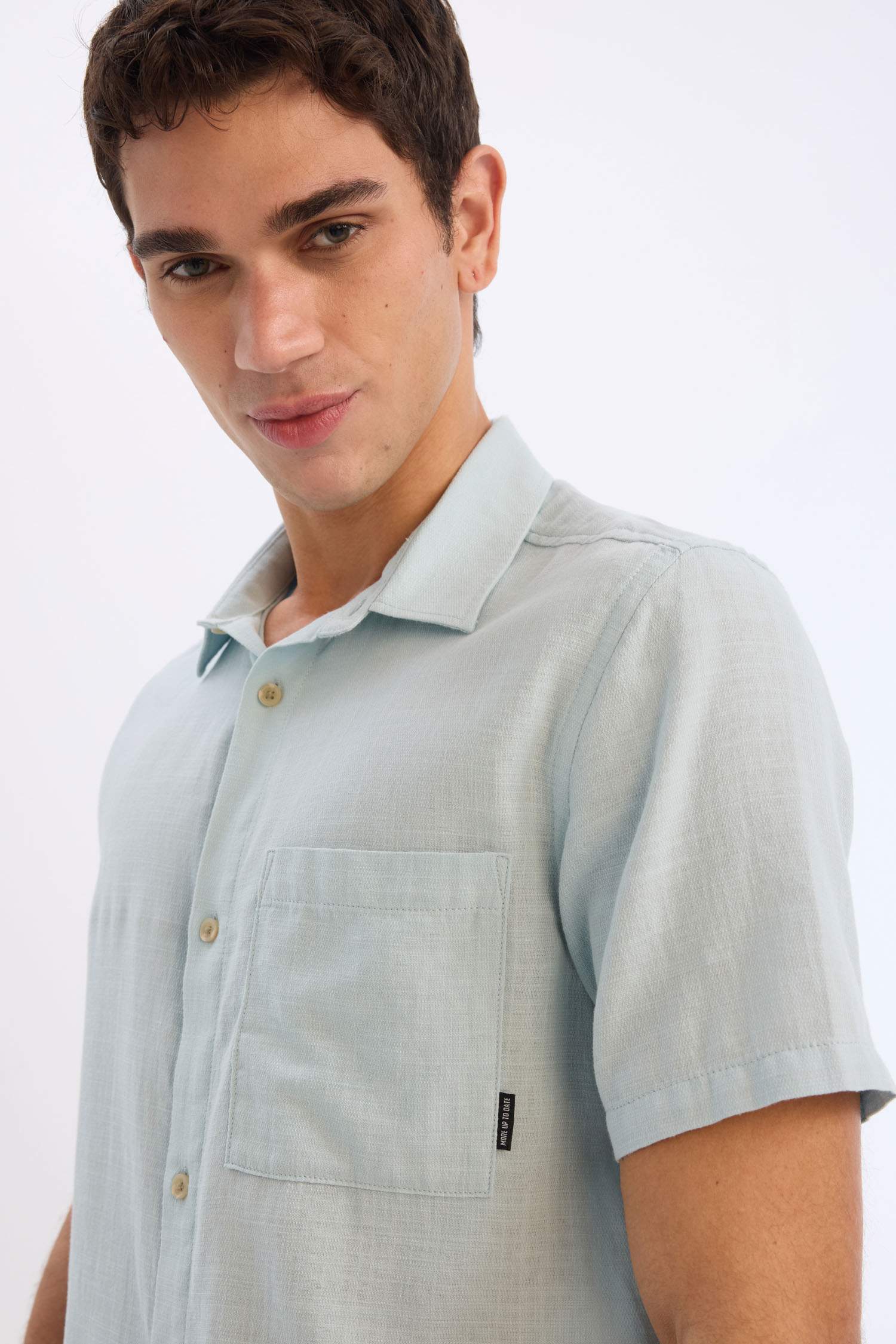 Cotton Slim Fit Basic Shirt