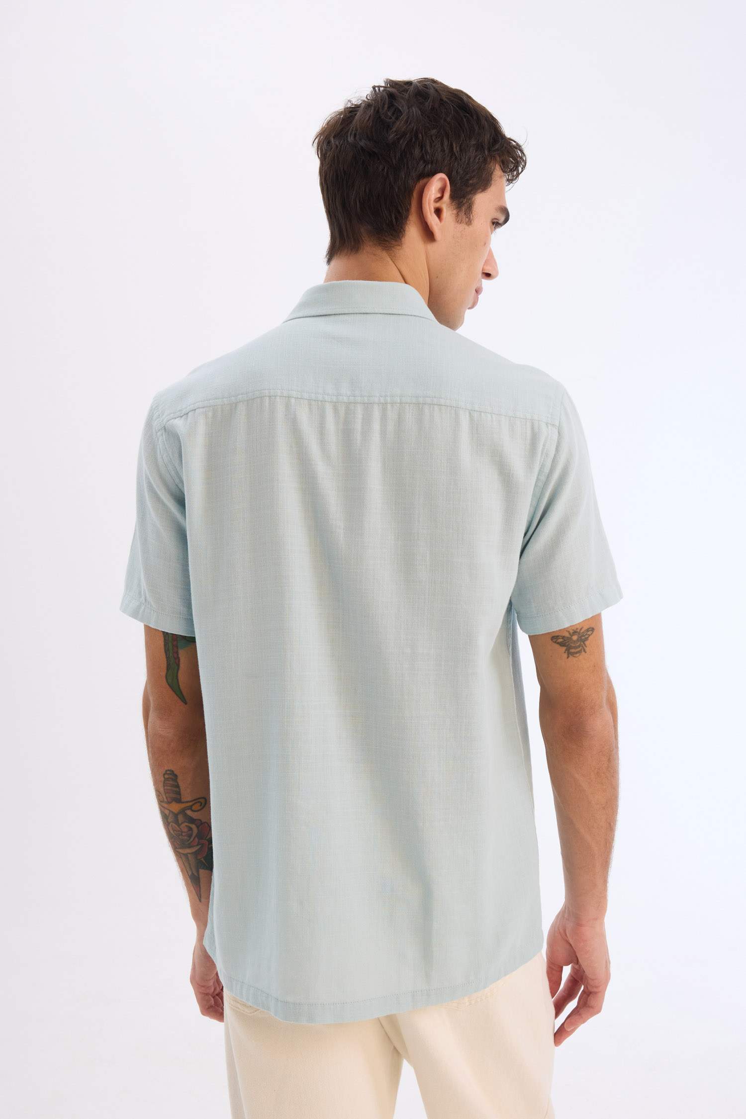 Cotton Slim Fit Basic Shirt