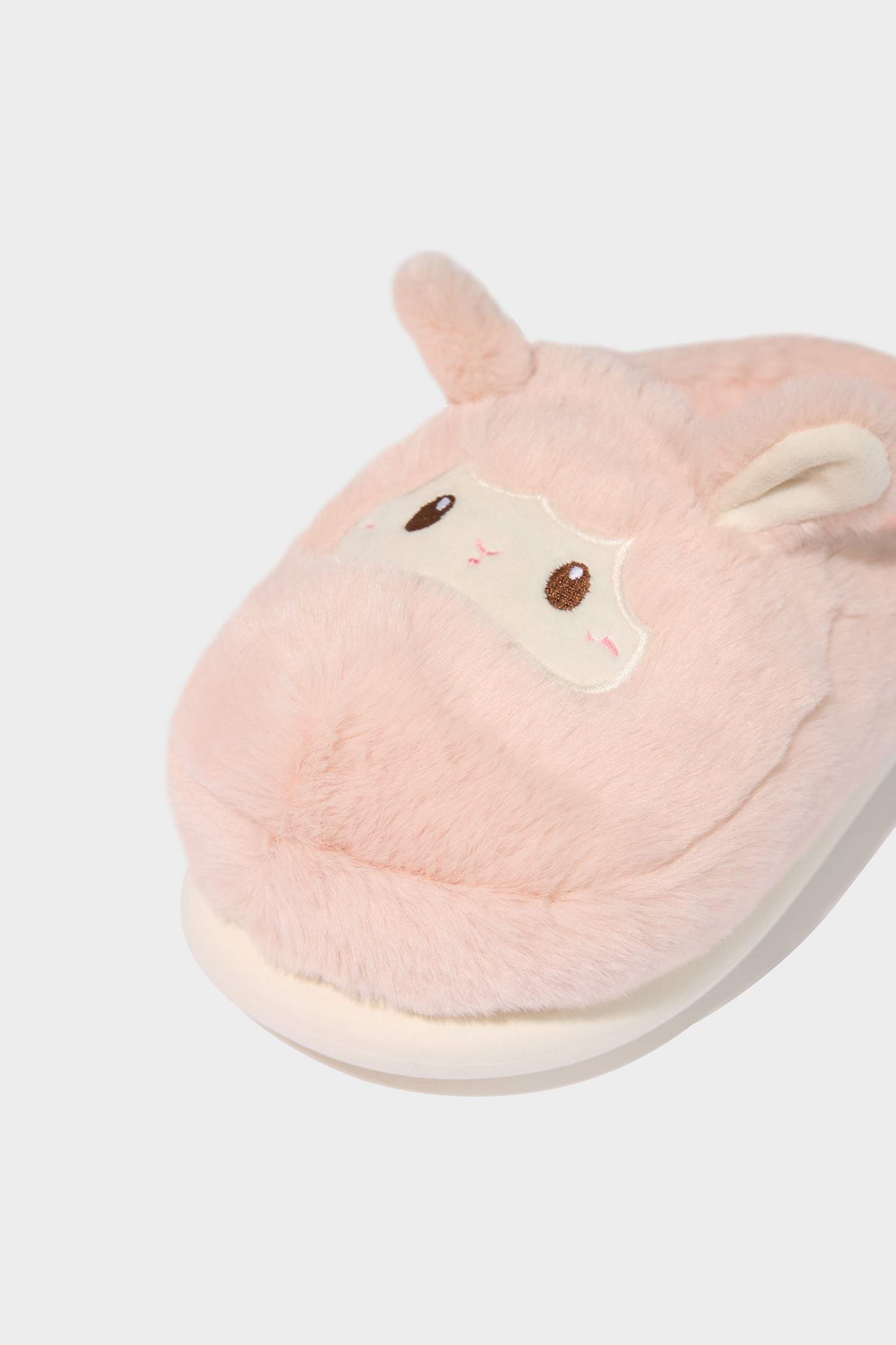 Kadın Hayvan Figürlü Düz Taban Ev Terliği