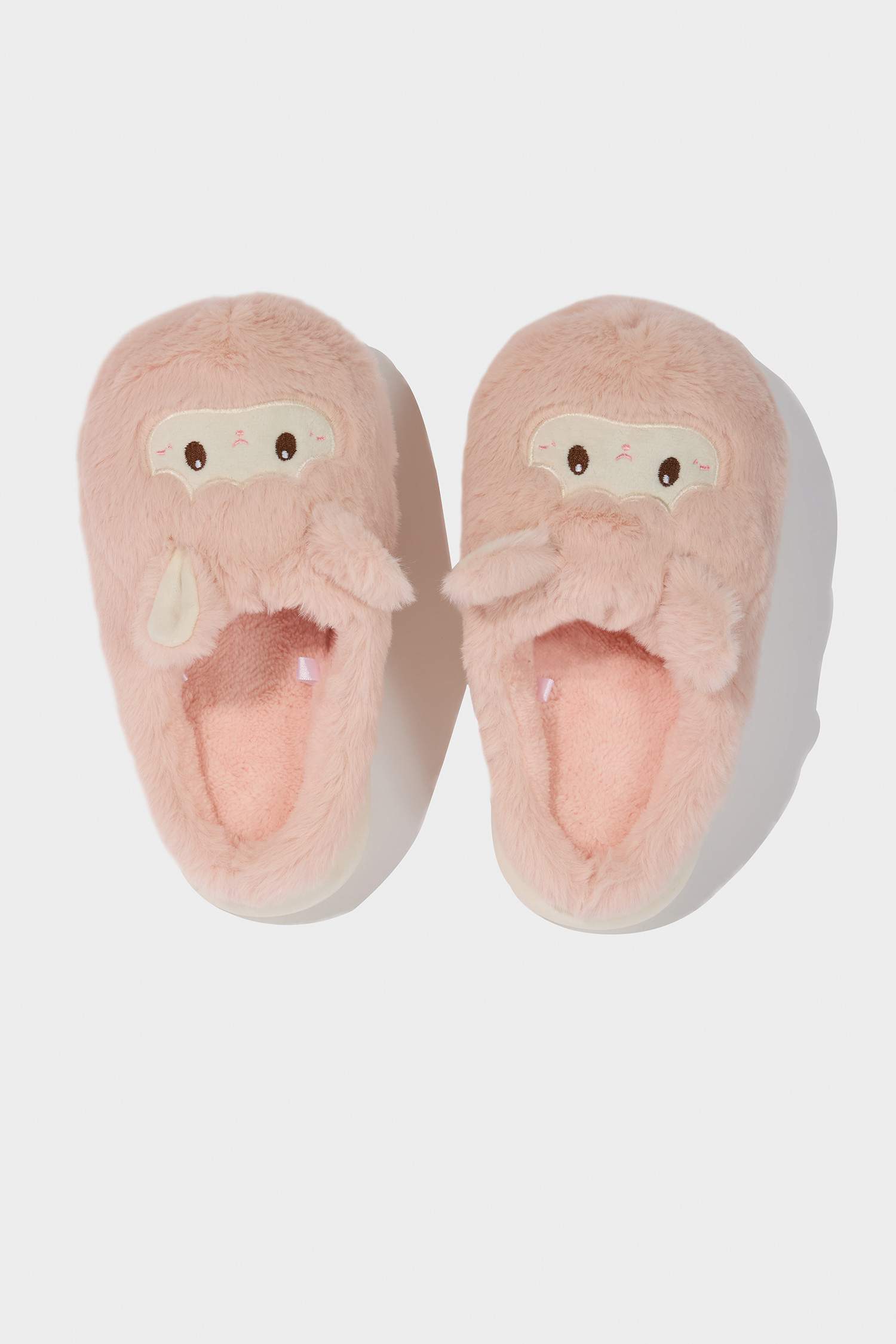 Kadın Hayvan Figürlü Düz Taban Ev Terliği