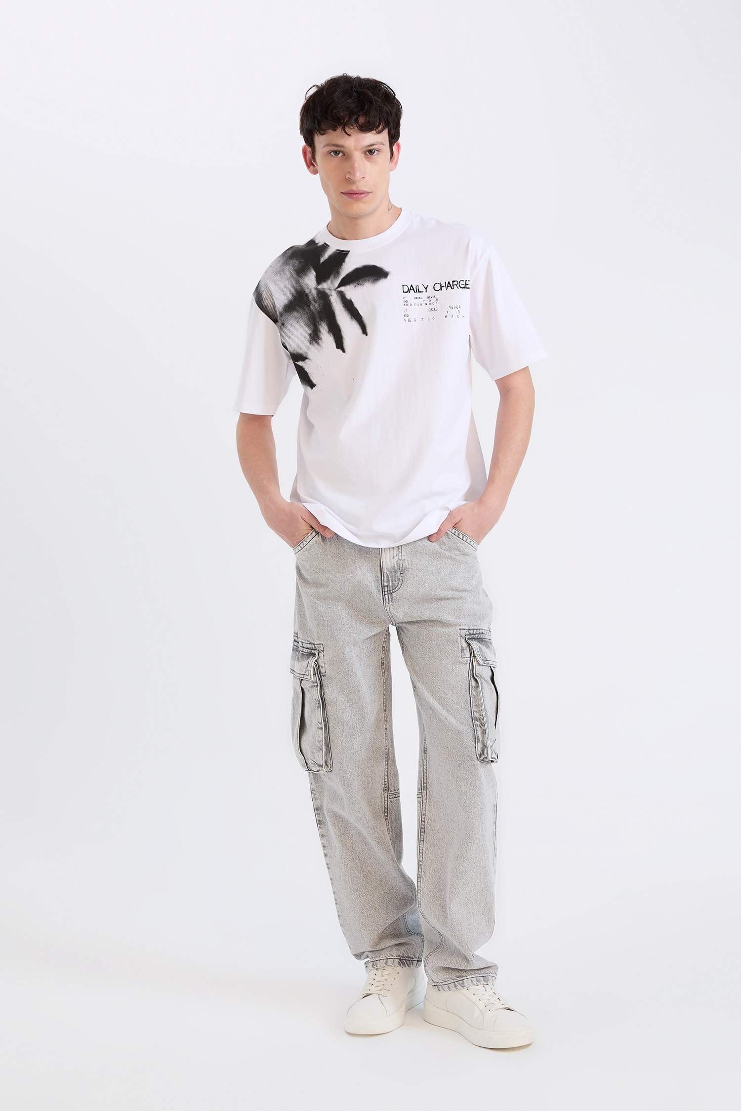 релакс пішімі деним кең етек Шалбар