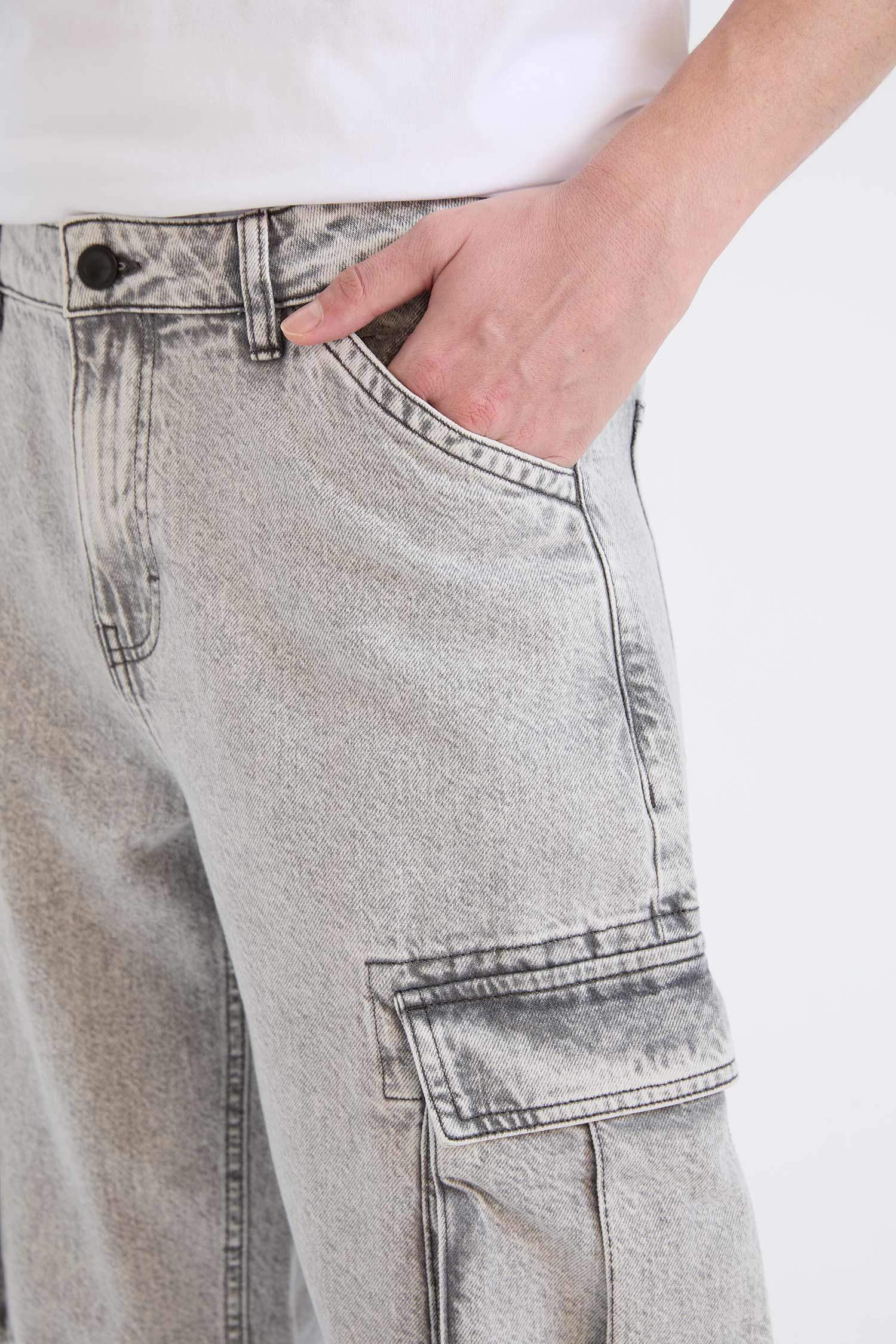 релакс пішімі деним кең етек Шалбар