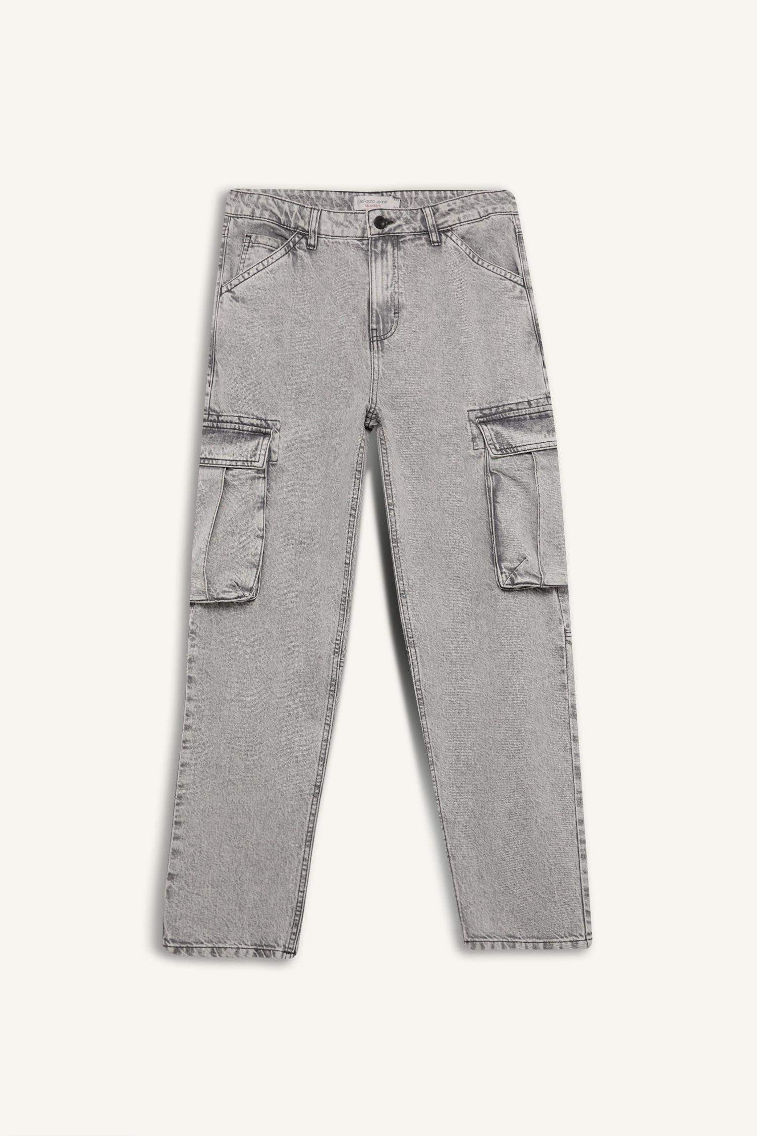 релакс пішімі деним кең етек Шалбар