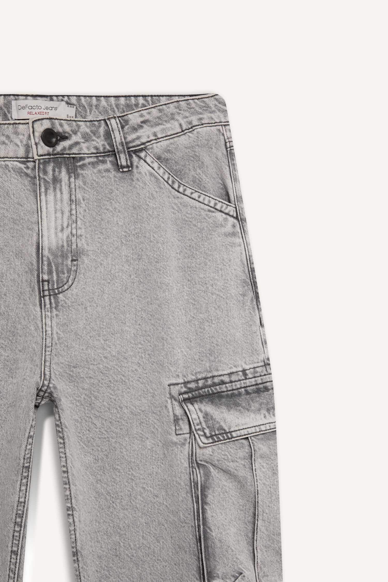 релакс пішімі деним кең етек Шалбар