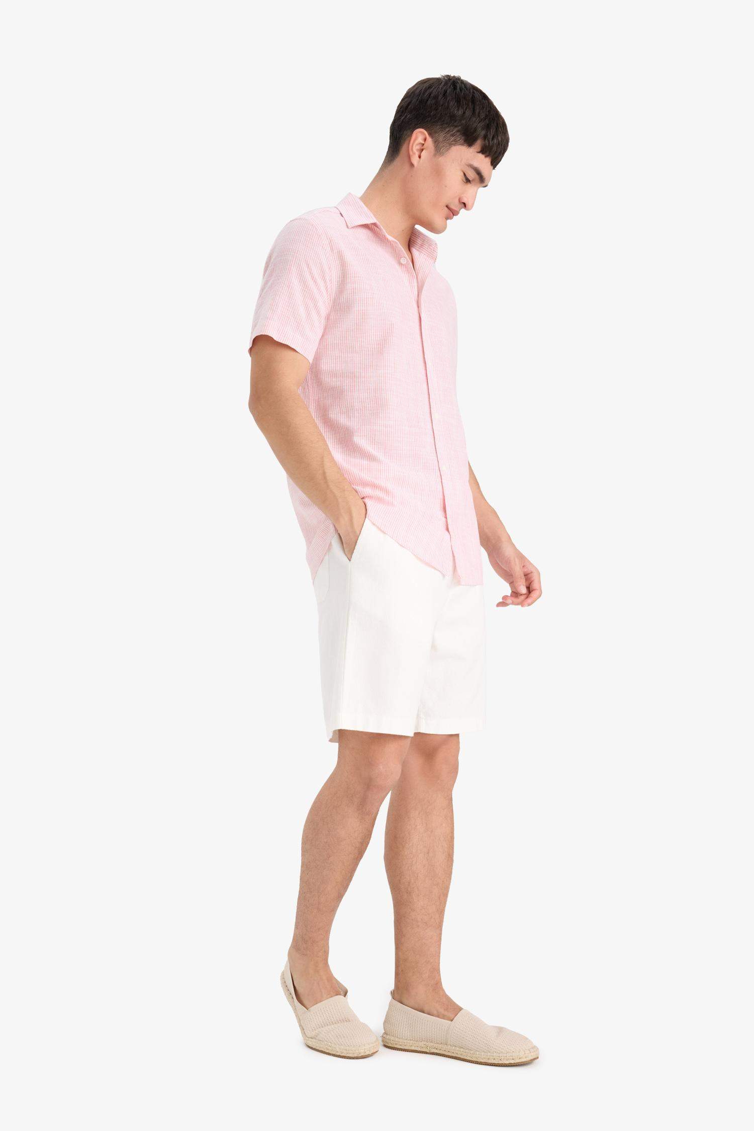 Relax Fit Cotton Bermuda Shorts