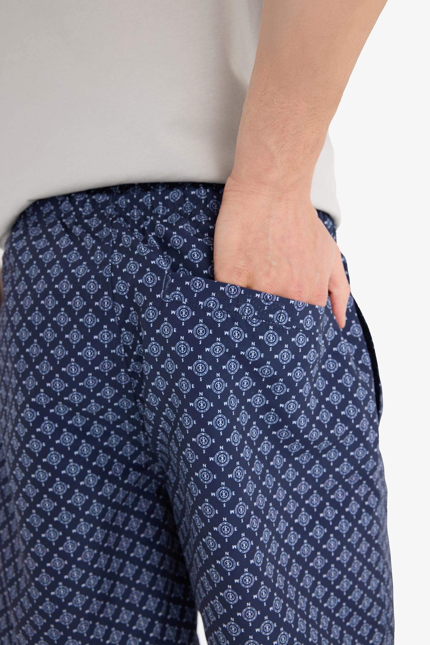 Regular Fit Printed Short Swim Shorts