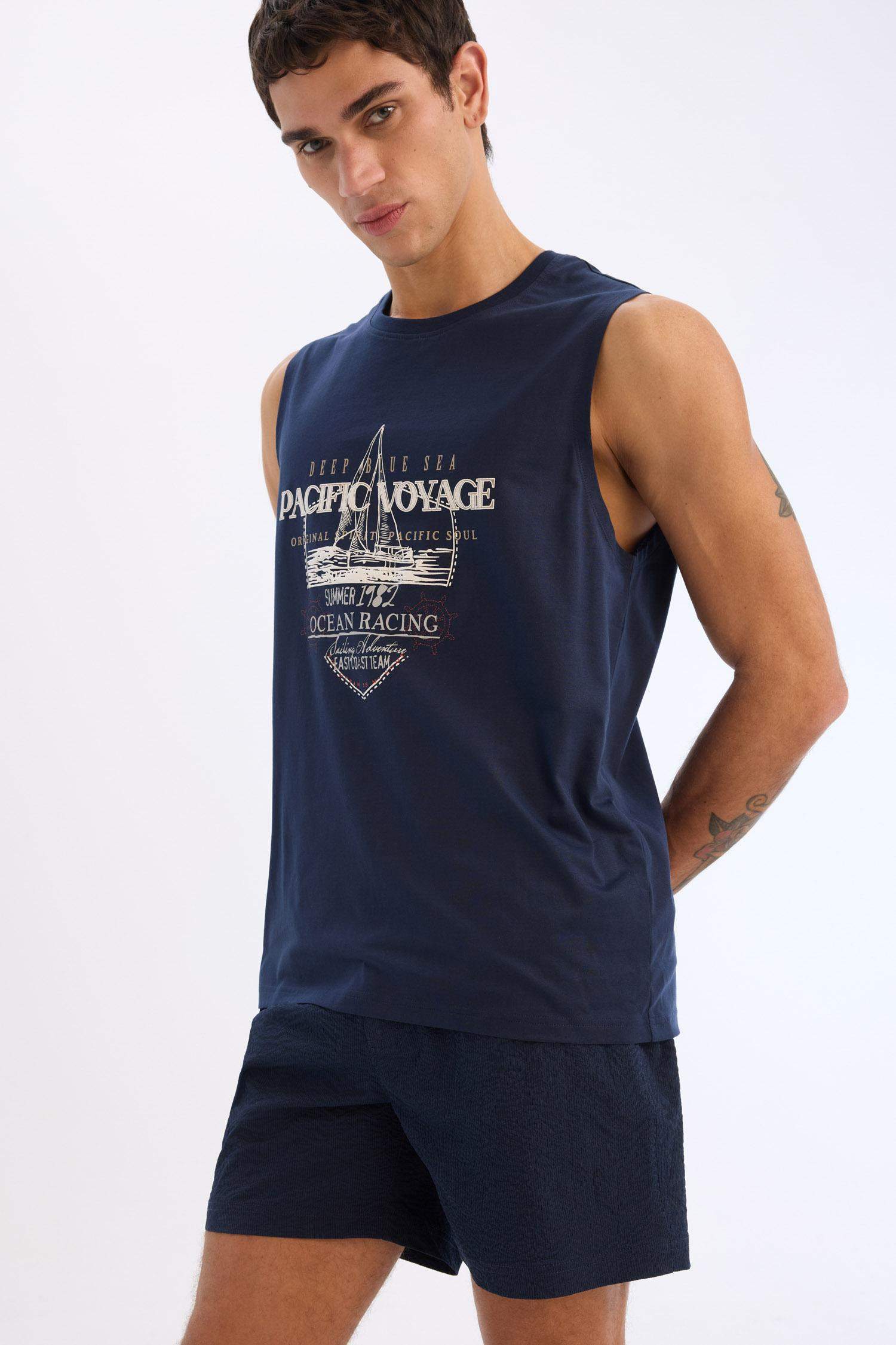 File Astarlı Önü Düğmeli Kısa Boy Deniz Şortu