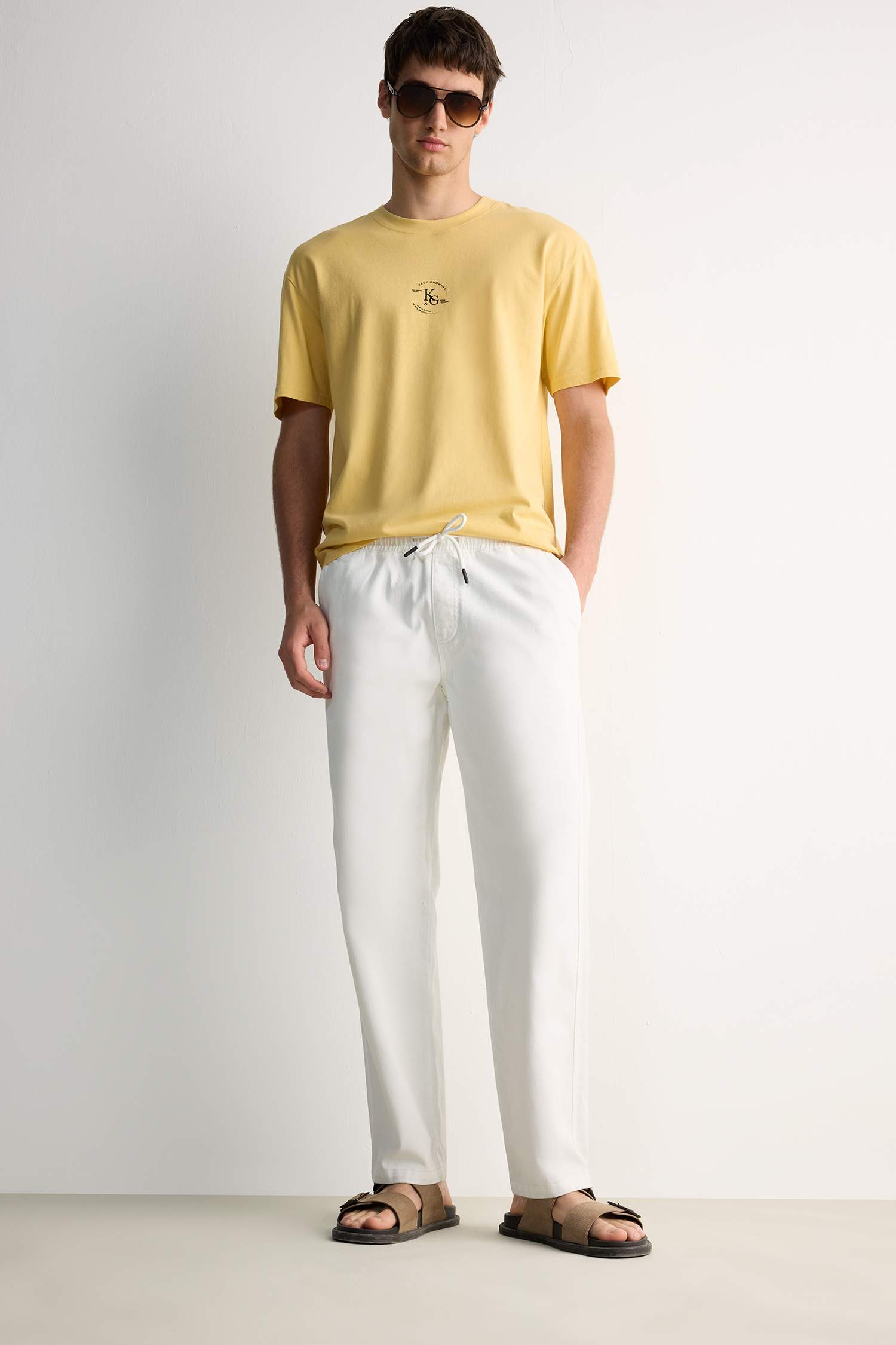 Boxy Fit Crew Neck Short Sleeve T-Shirt