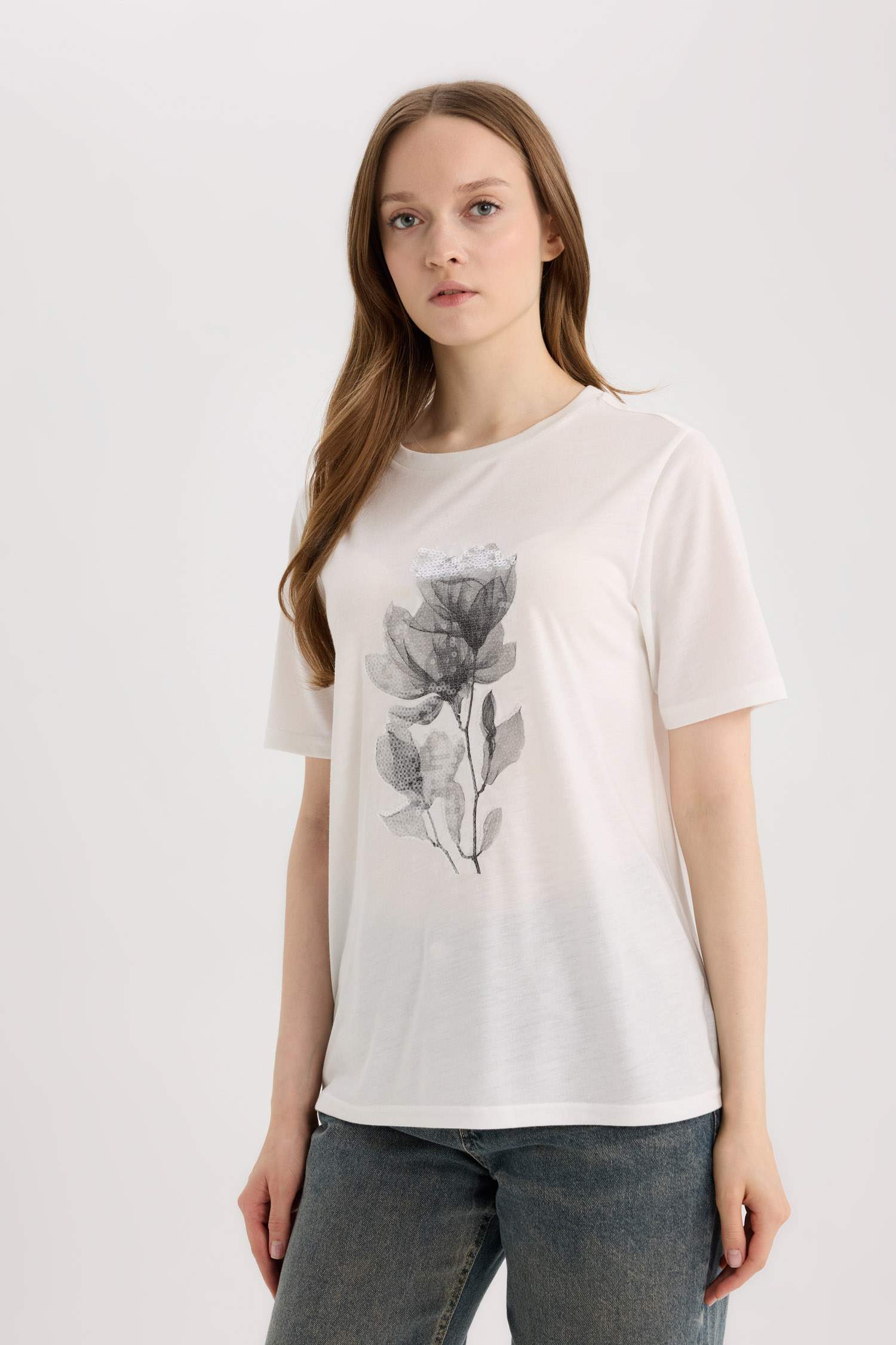 Regular Fit Crew Neck Short Sleeve T-Shirt