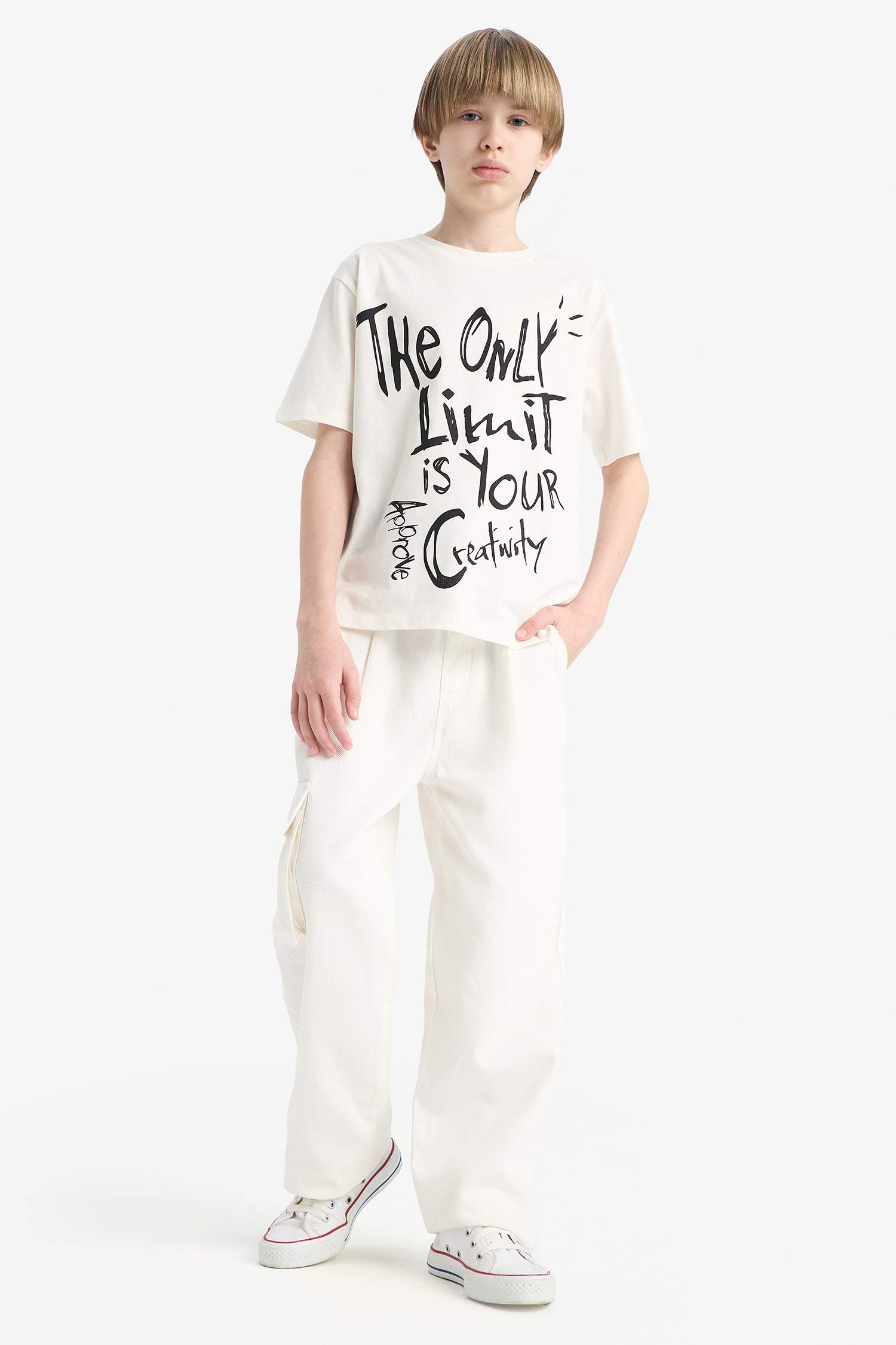 T-shirt à manches courtes Imprimé Col rond Garçon