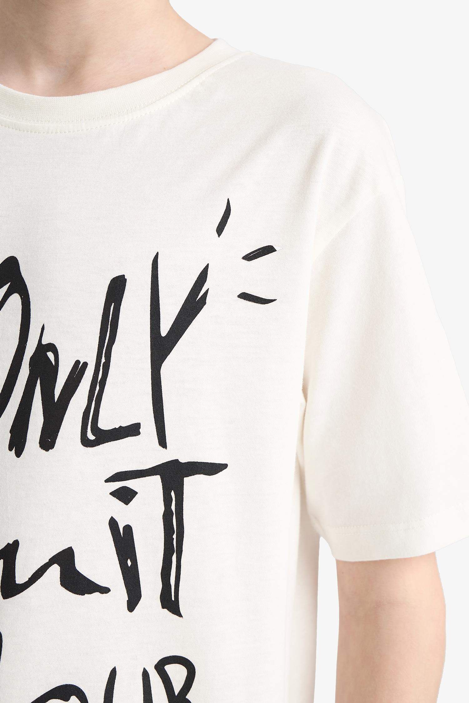 Boy Crew Neck Printed Short Sleeve T-Shirt