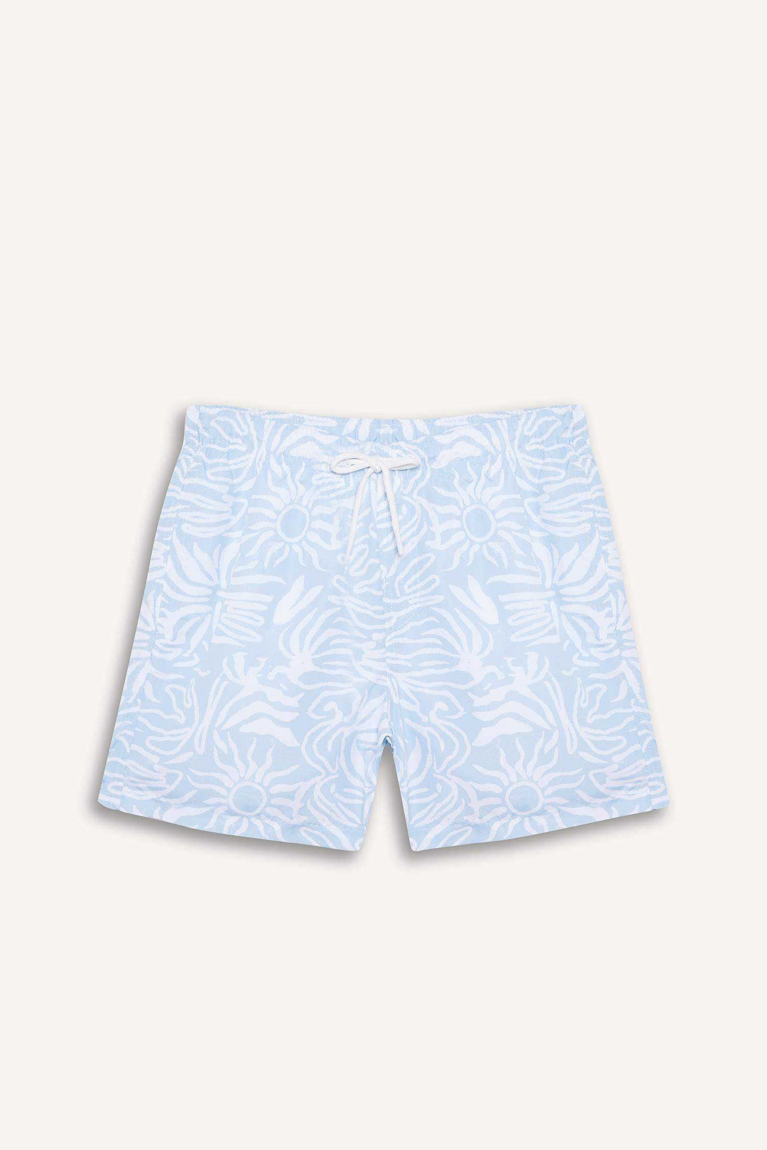 Printed Short Swim Shorts