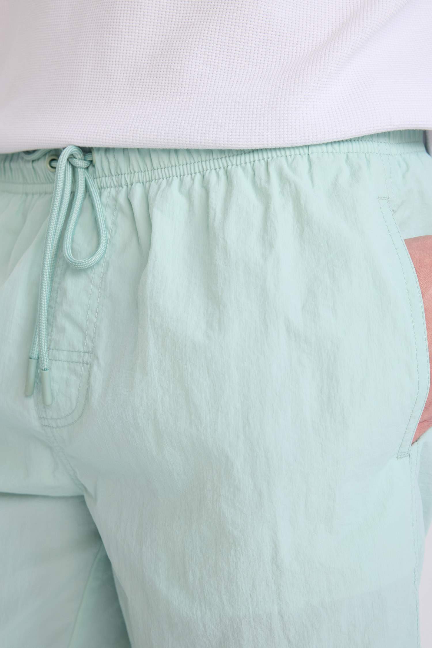 Regular Fit File Astarlı Diz Üstü Deniz Şortu