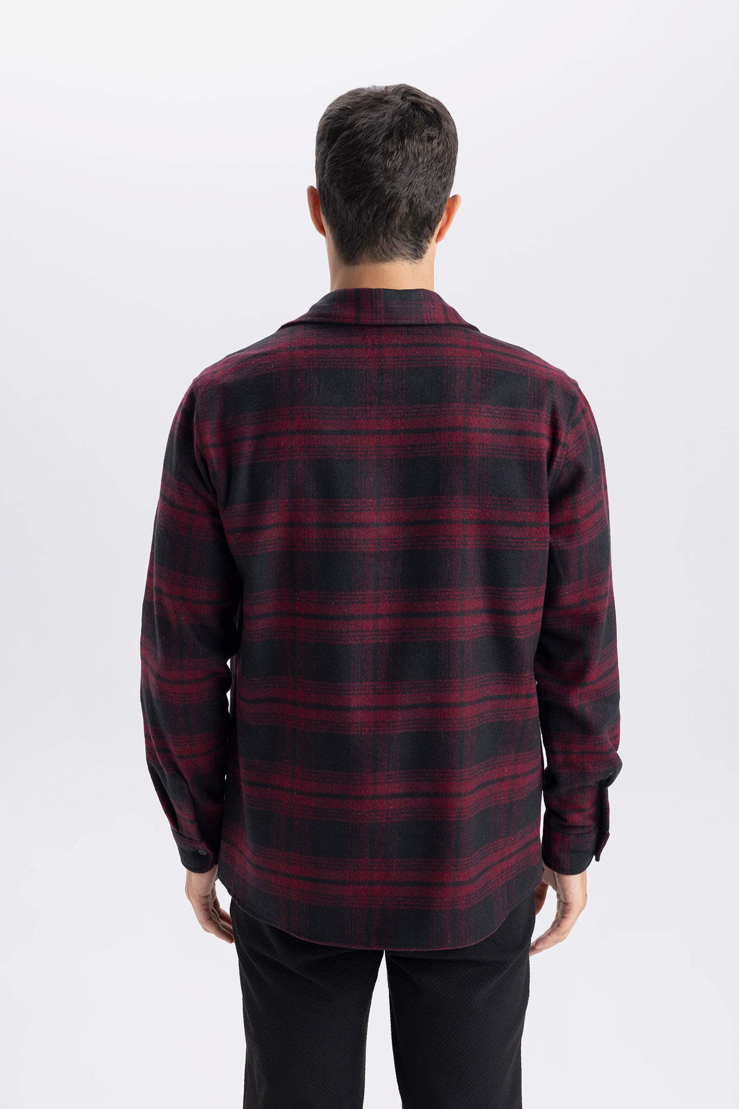 Regular Fit Kareli Flanel Uzun Kollu Gömlek