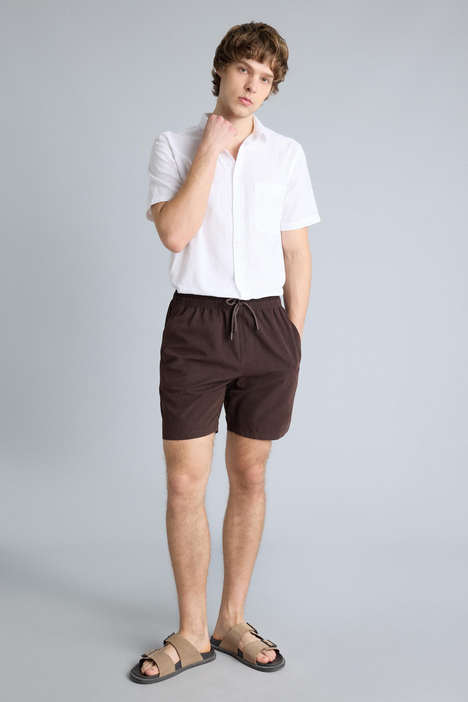 DeFacto Regular Fit Kısa Boy Yumuşak Tuşeli Deniz Şortu görsel 2