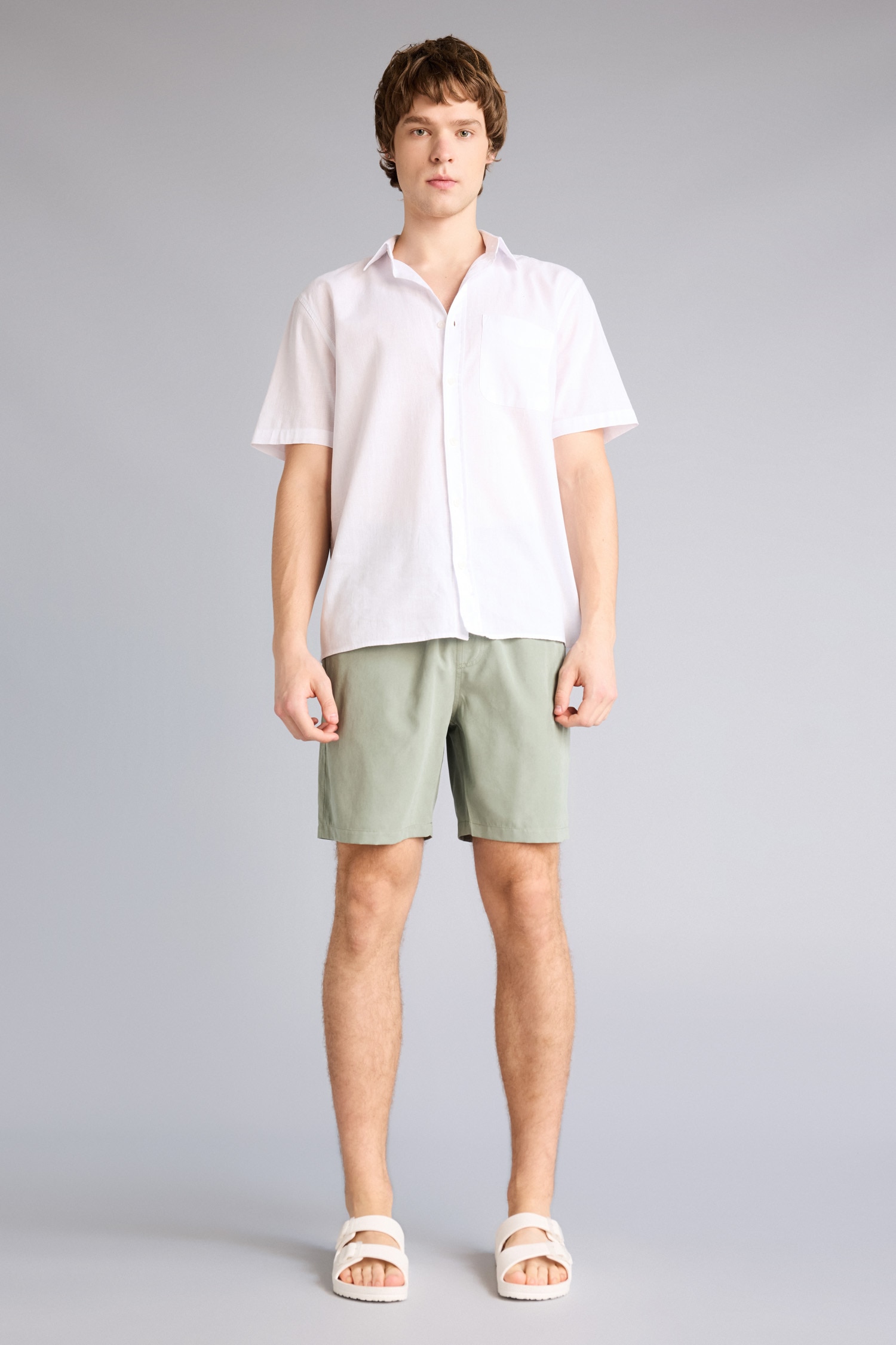 DeFacto Regular Fit Kısa Boy Yumuşak Tuşeli Deniz Şortu
