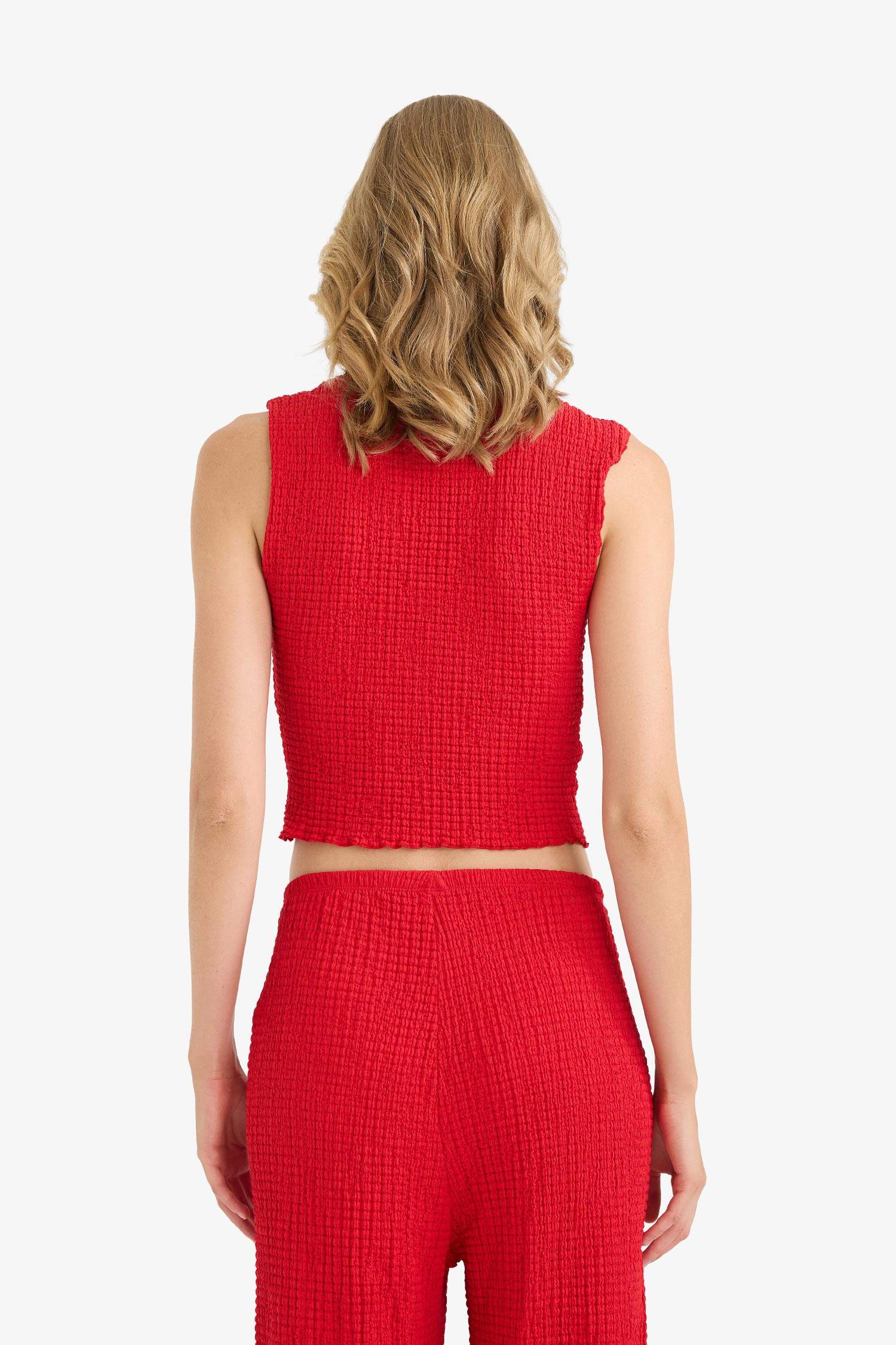 Slim Fit Dar Kesim Bisiklet Yaka Bürümcük Atlet