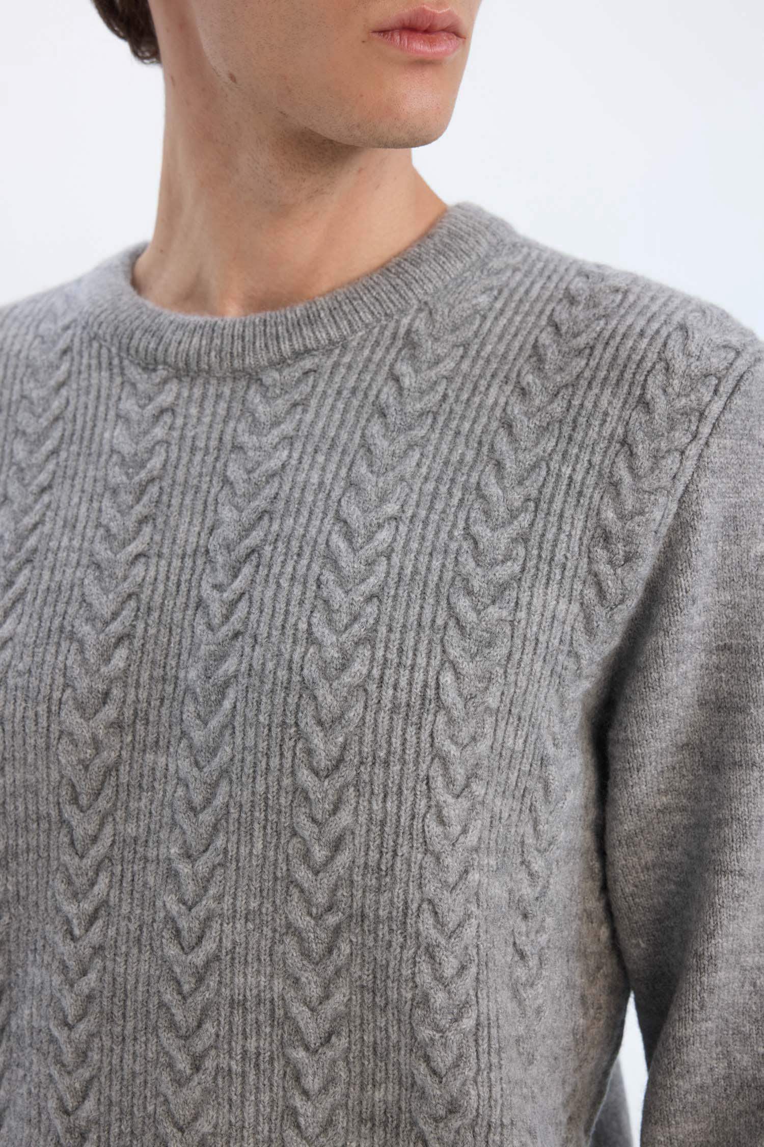 Standart Fit Bisiklet Yaka Triko Kazak