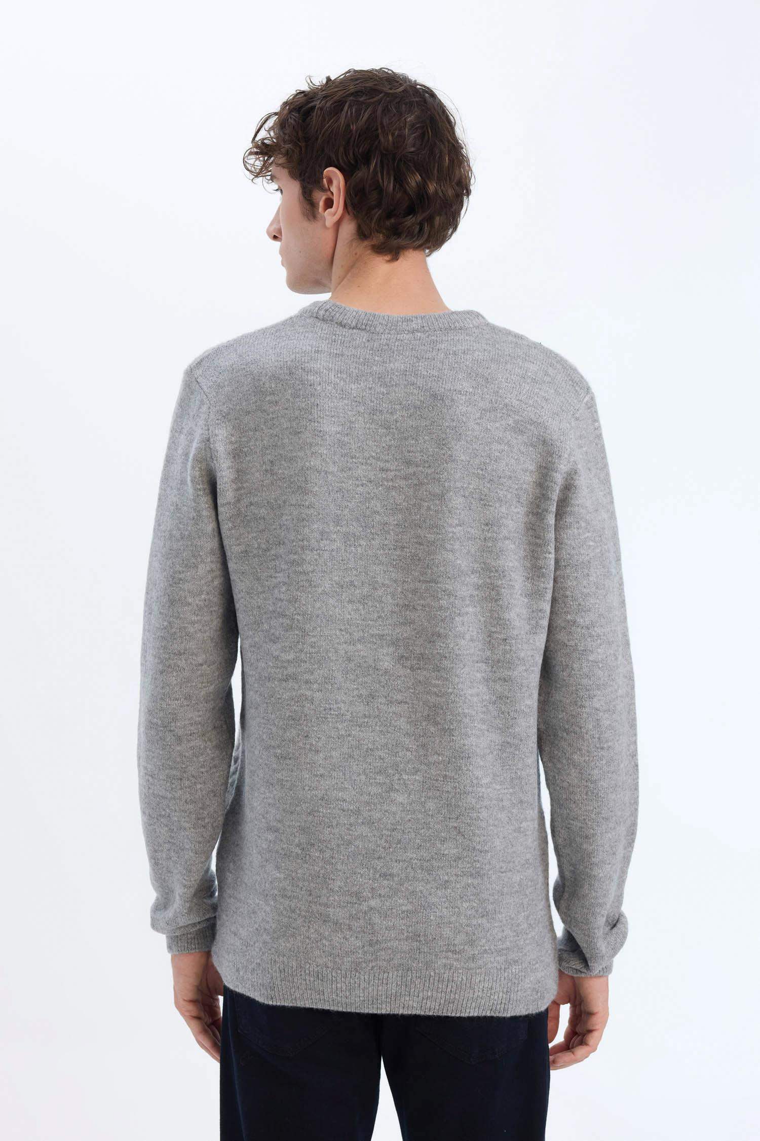 Standart Fit Bisiklet Yaka Triko Kazak