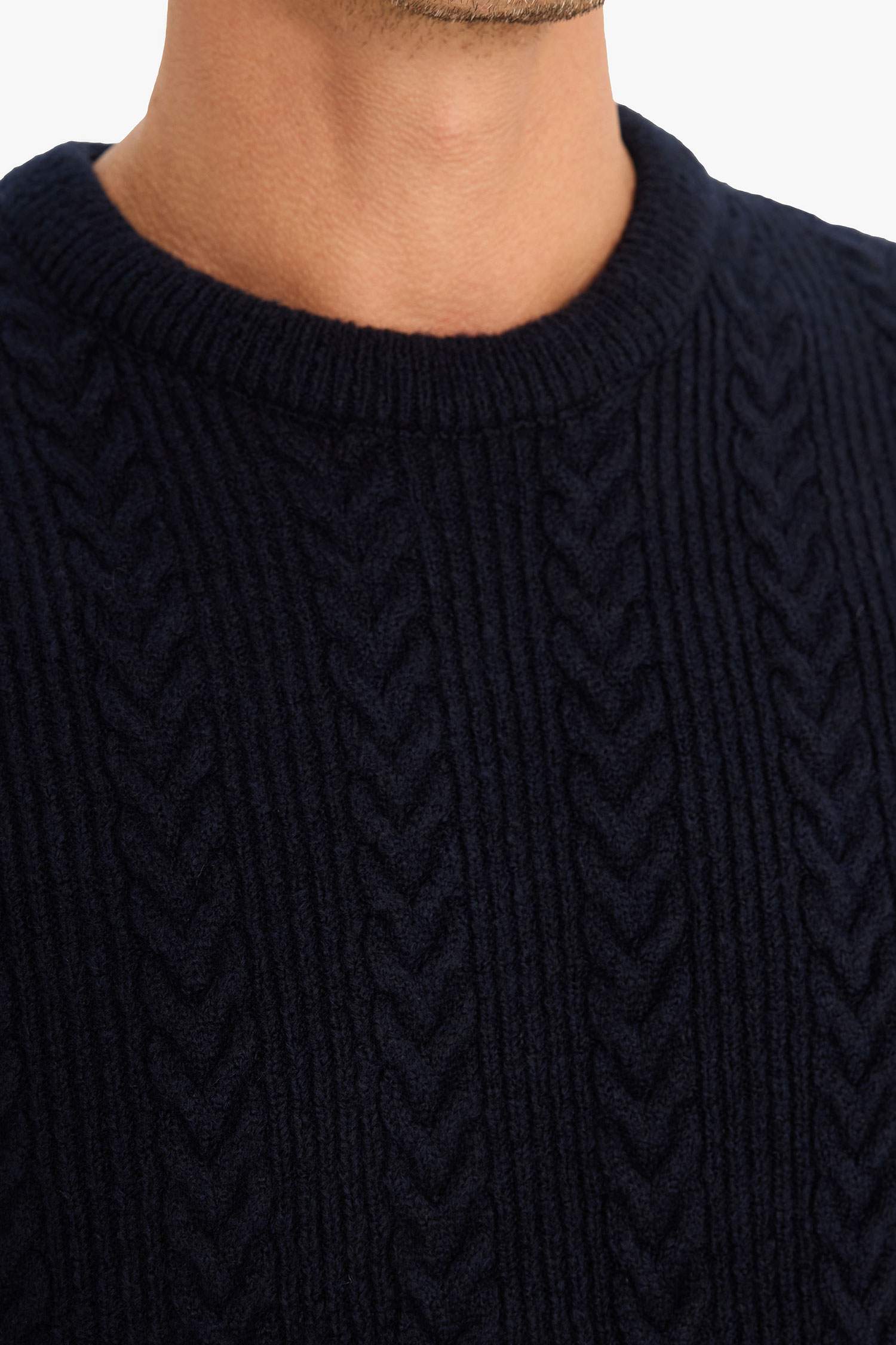 Standart Fit Bisiklet Yaka Triko Kazak