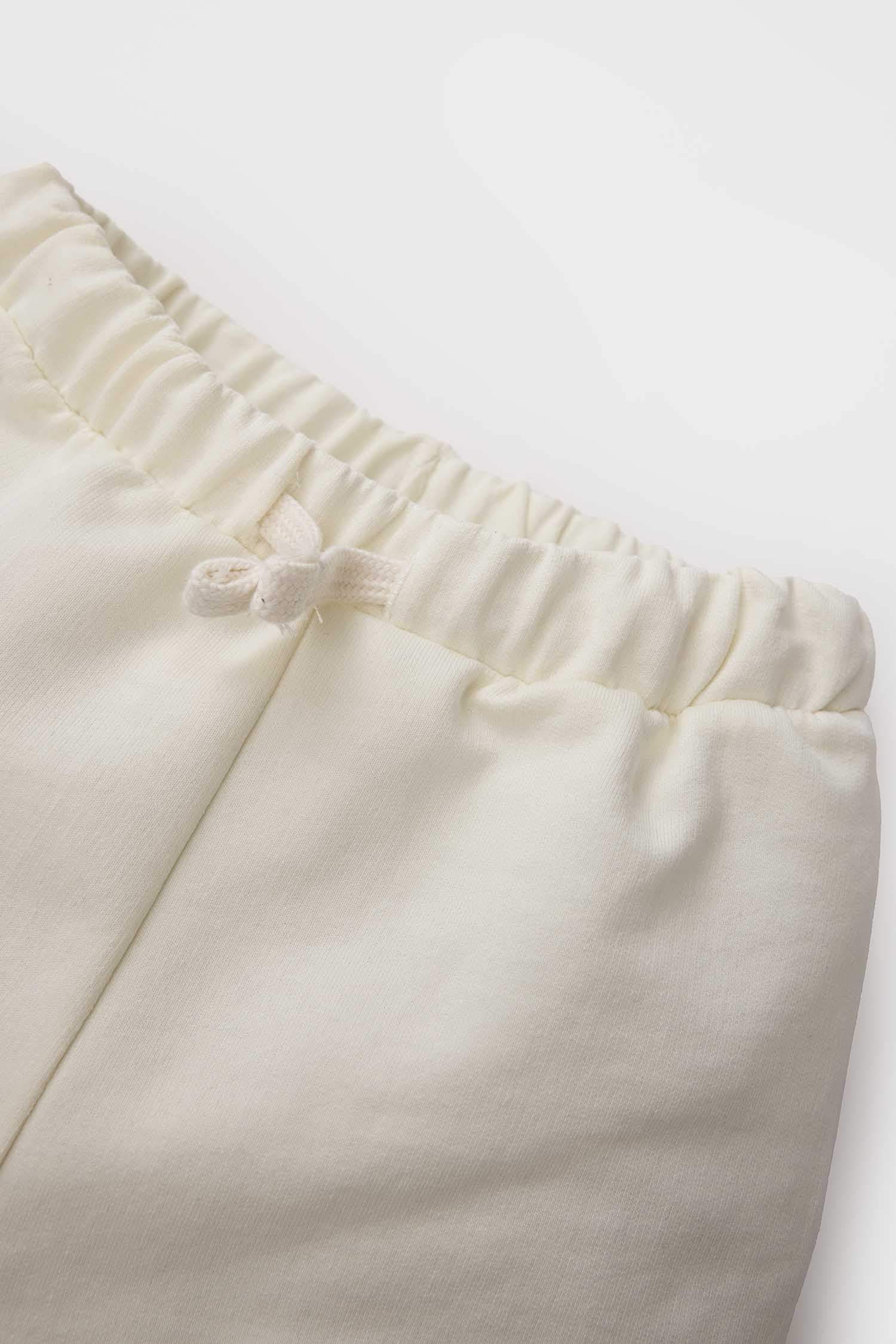 شورت بيبي ولادي بطبعة شعار قماش رقيق قصة عادية