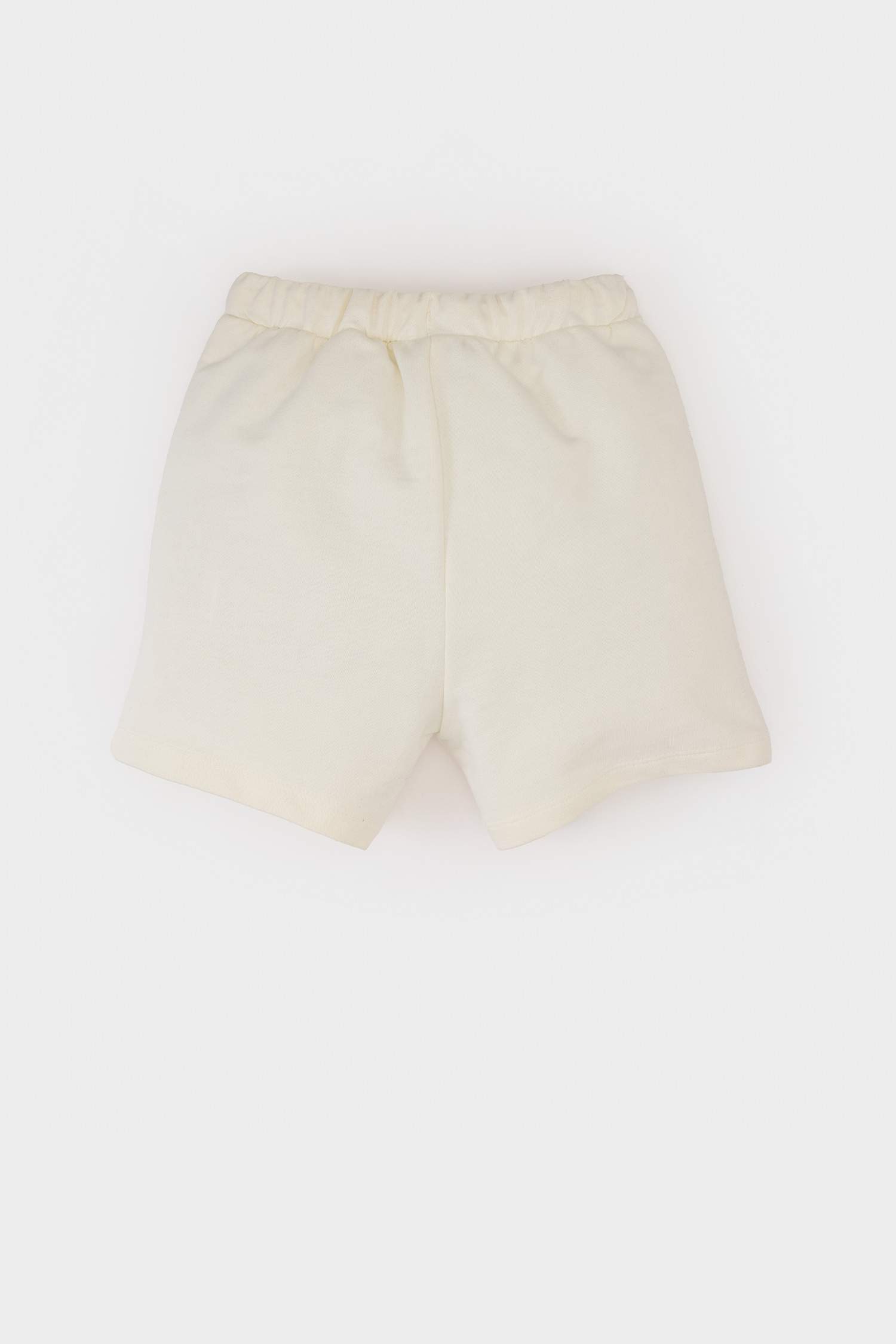 شورت بيبي ولادي بطبعة شعار قماش رقيق قصة عادية