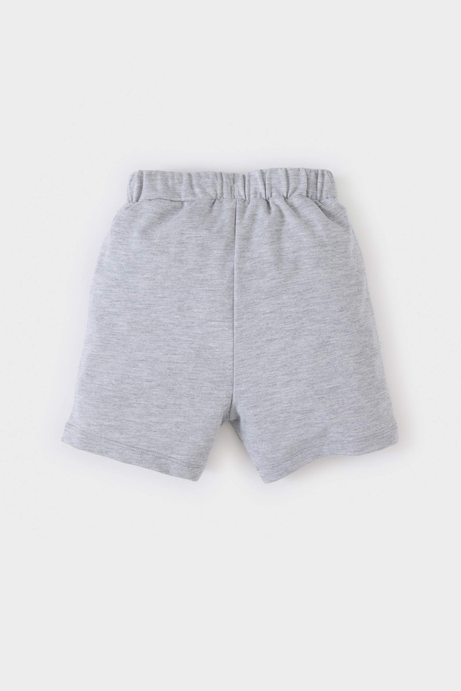 Baby Boy Regular Fit Slogan Printed Sweatshirt Fabric Shorts