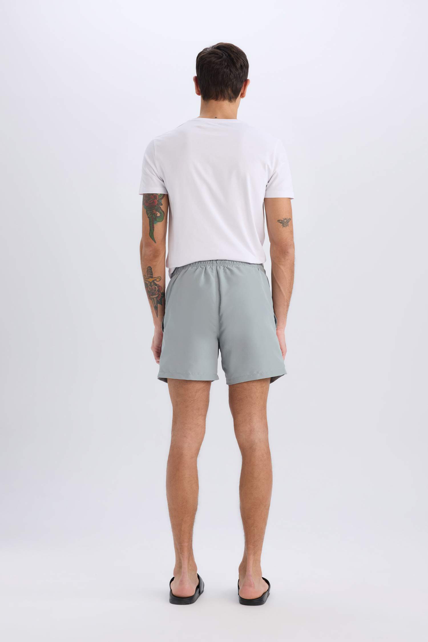 File Astarlı Kısa Boy Deniz Şortu