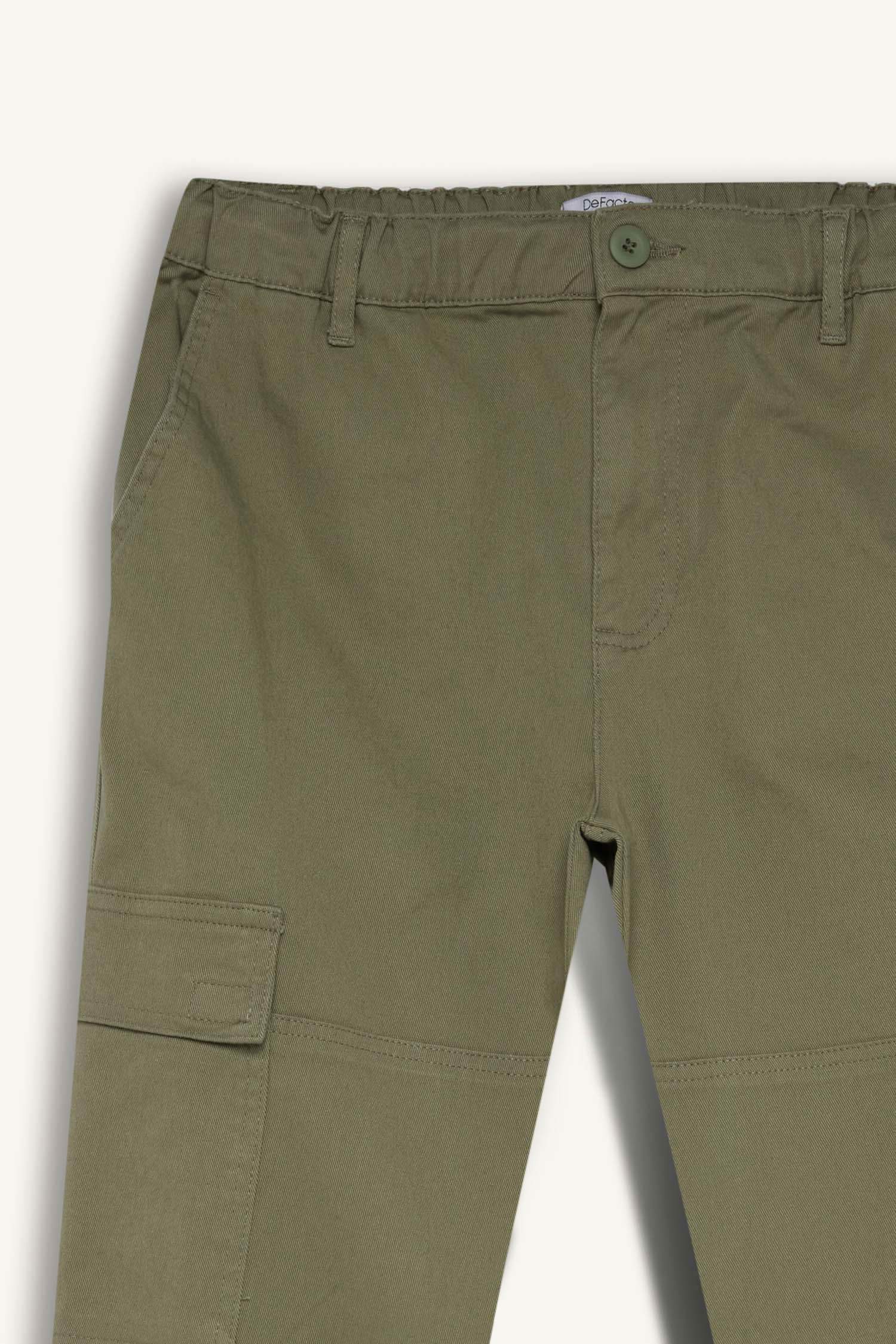 سروال جبردين قصة عادية بجيب كارجو