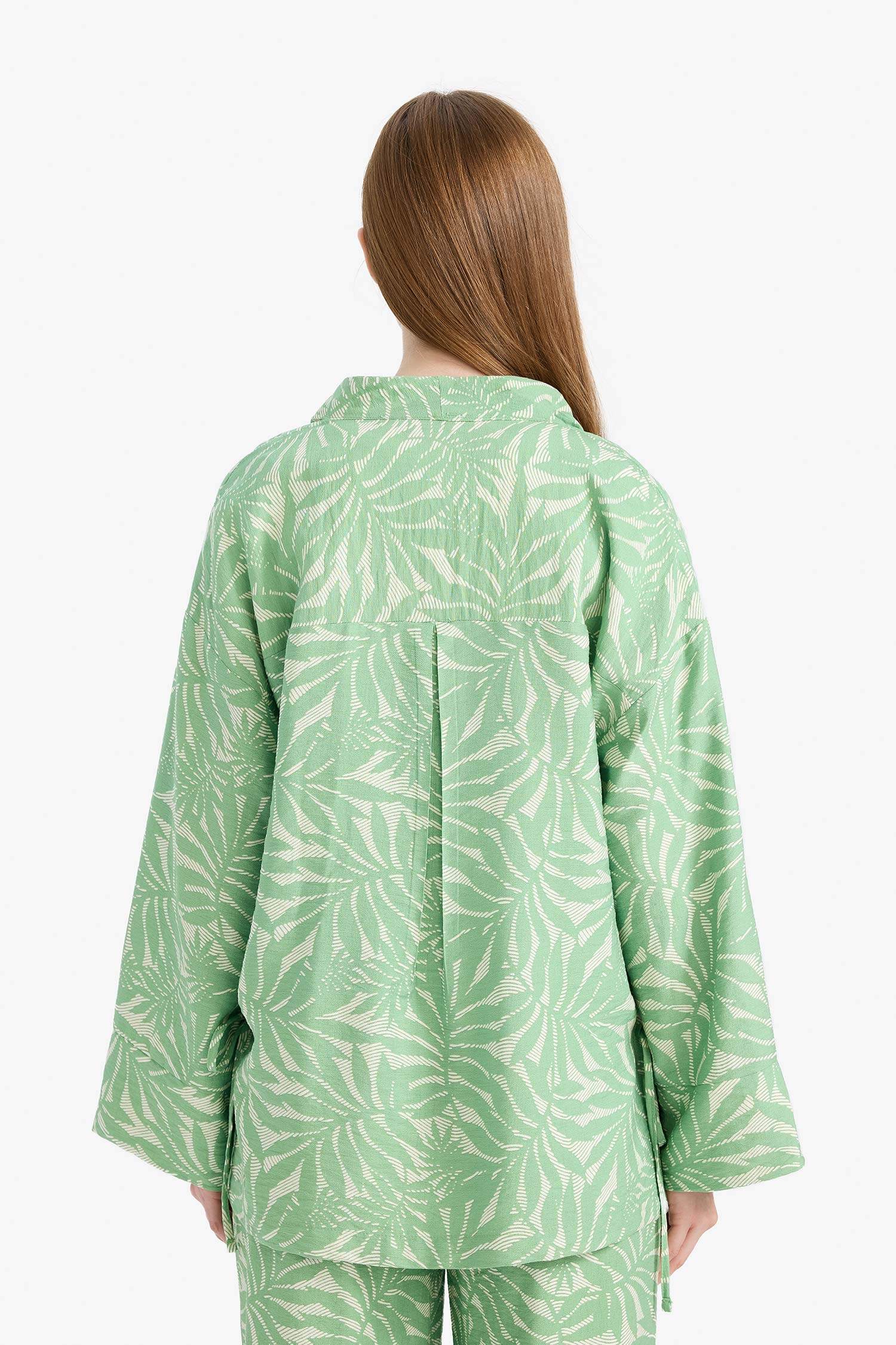Relax Fit Printed Long Sleeve Tunic