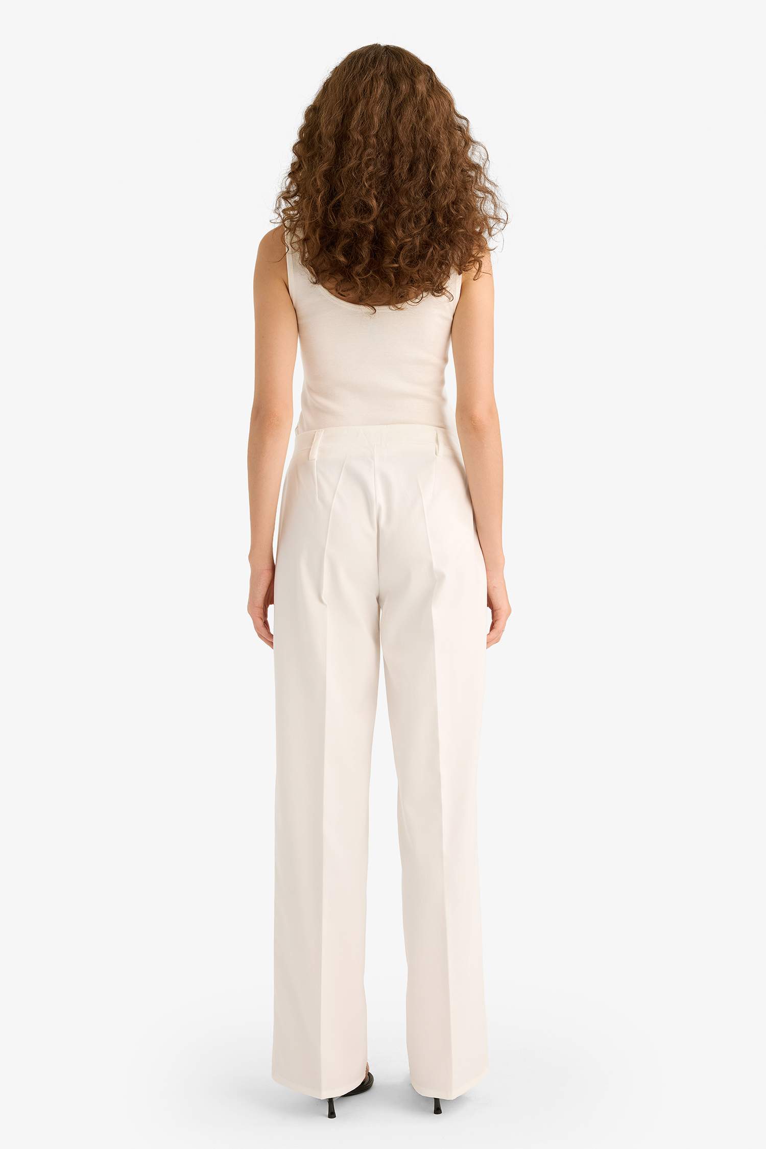 Straight Fit Regular Waist Standard Length Trousers