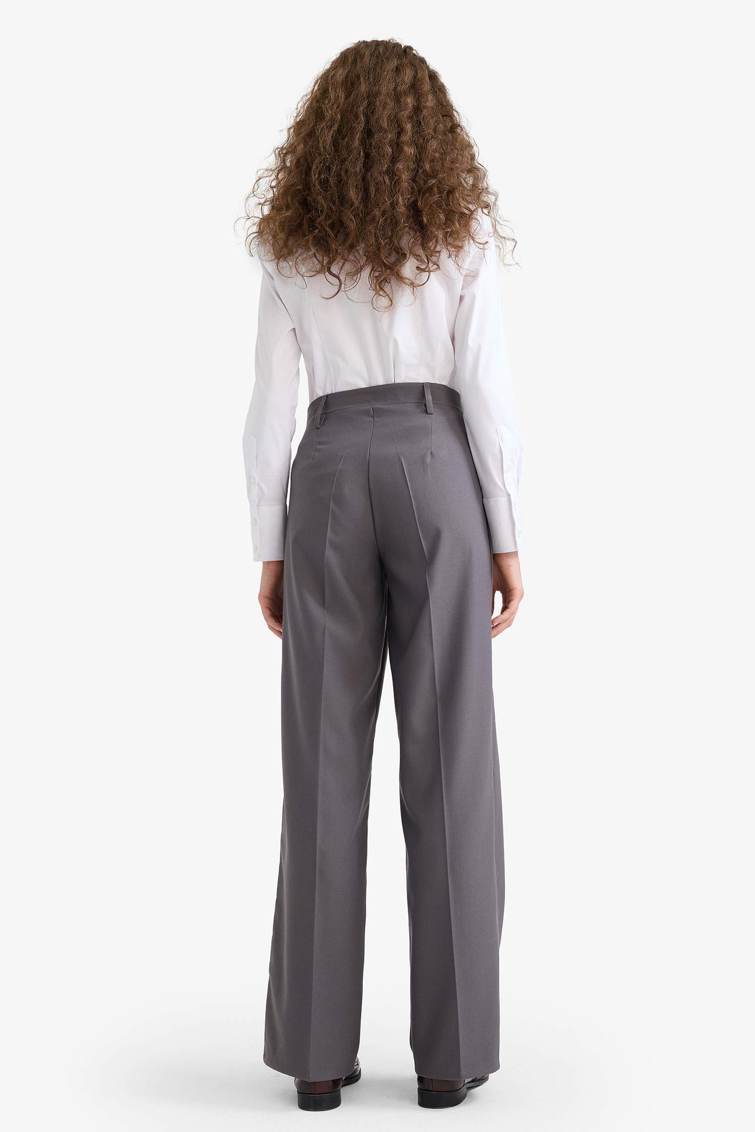 Straight Fit Regular Waist Standard Length Trousers