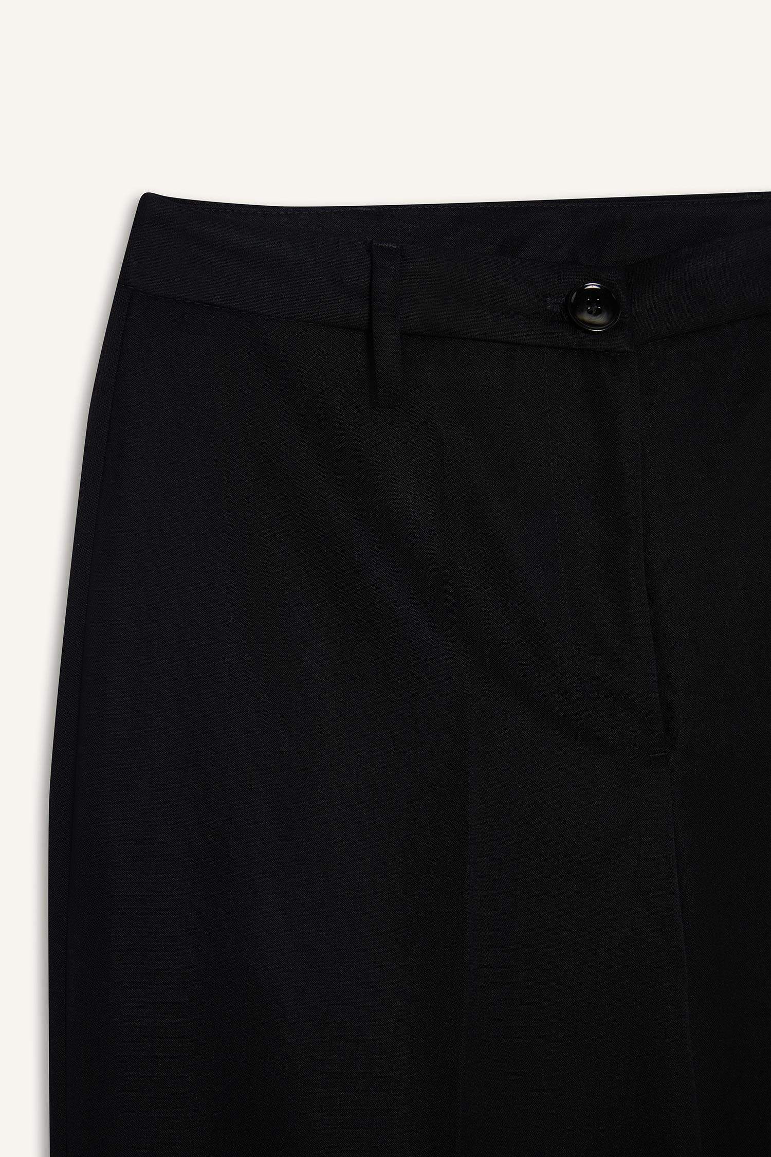 Wide Leg Normal Bel Standart Boy Geniş Paça Pantolon