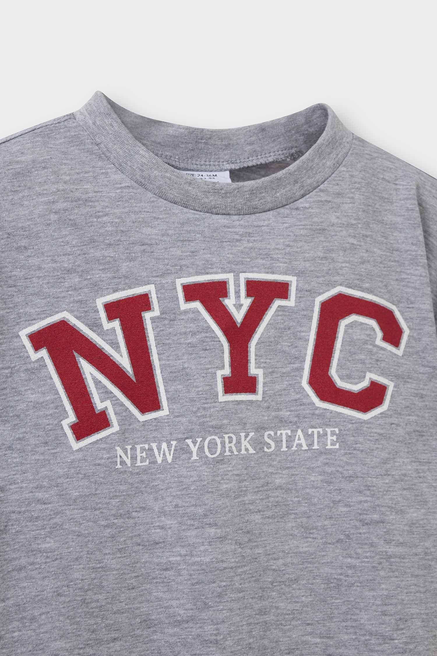 تيشيرت بيبي ولادي نص ردن قصة عادية بطبعة شعار