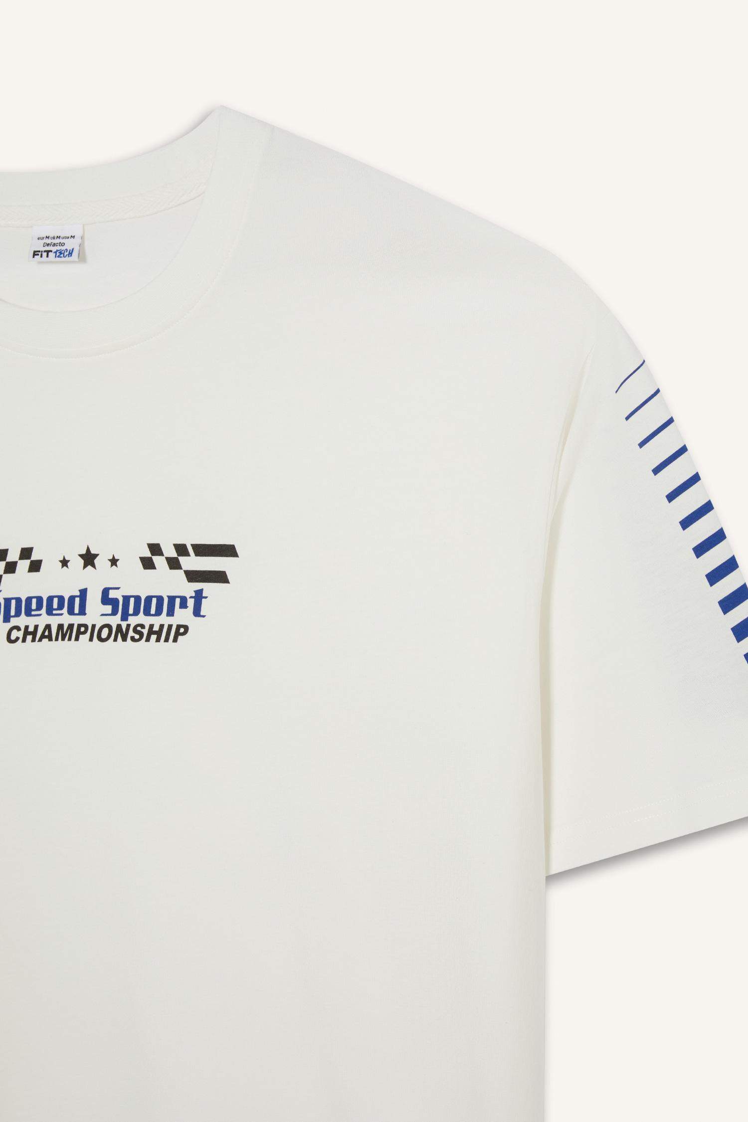 DeFactoFit Oversize Fit Crew Neck Sports T-Shirt