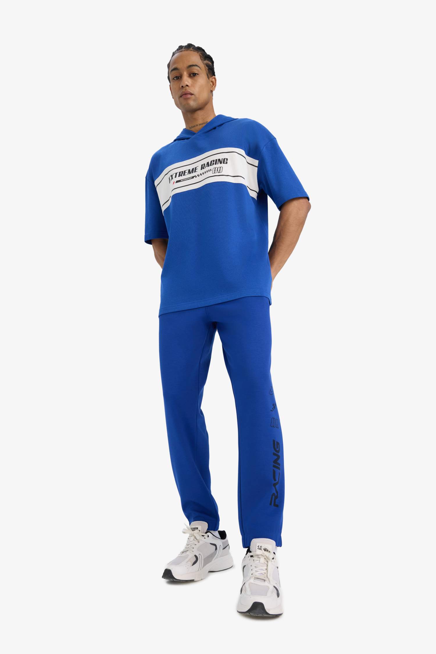 DeFactoFit Oversize Fit Hooded Sports T-Shirt