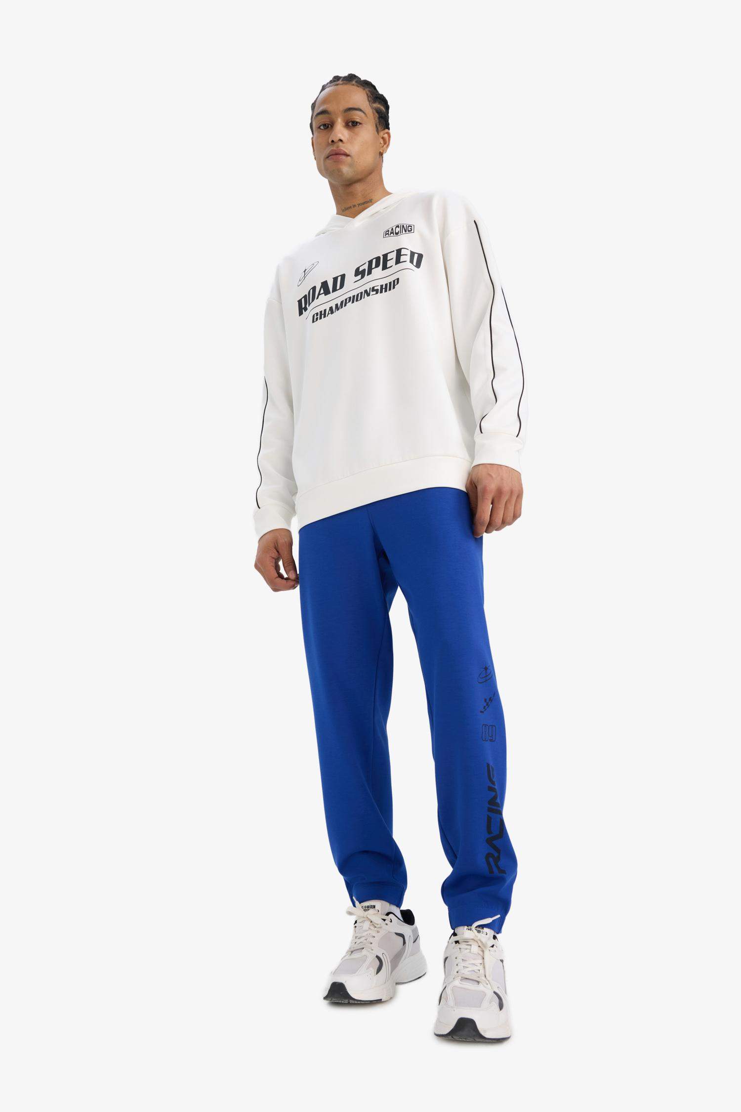 DeFactoFit Boxy Fit Hooded Sports Sweatshirt