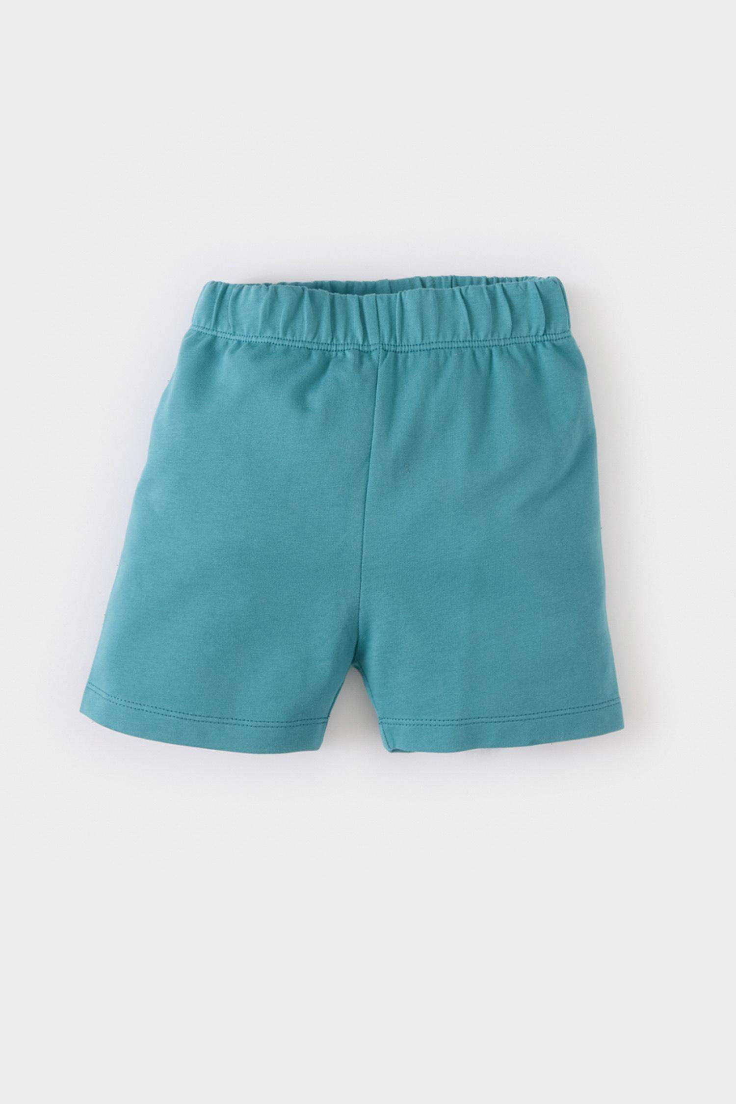 Erkek Bebek 2'li Takım Baskılı Kısa Kollu Tişört Şort