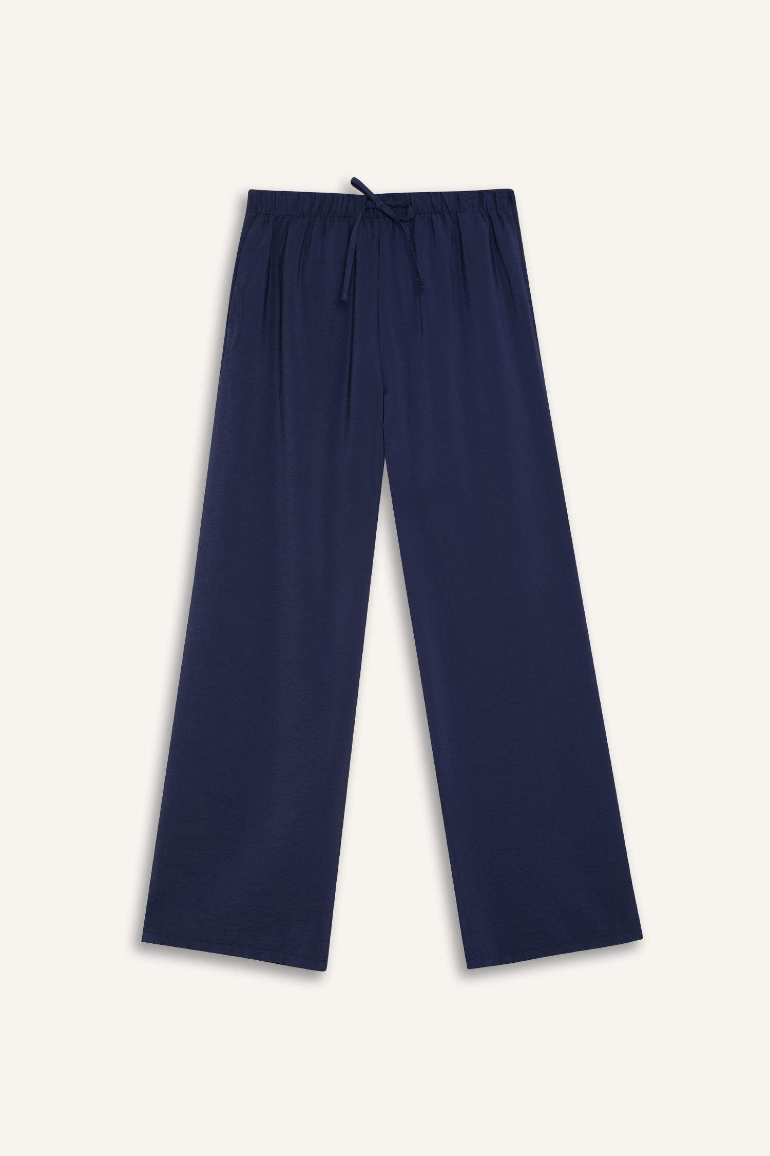 Regular Fit Beli Lastikli Plaj Pantolonu-Fall in Love