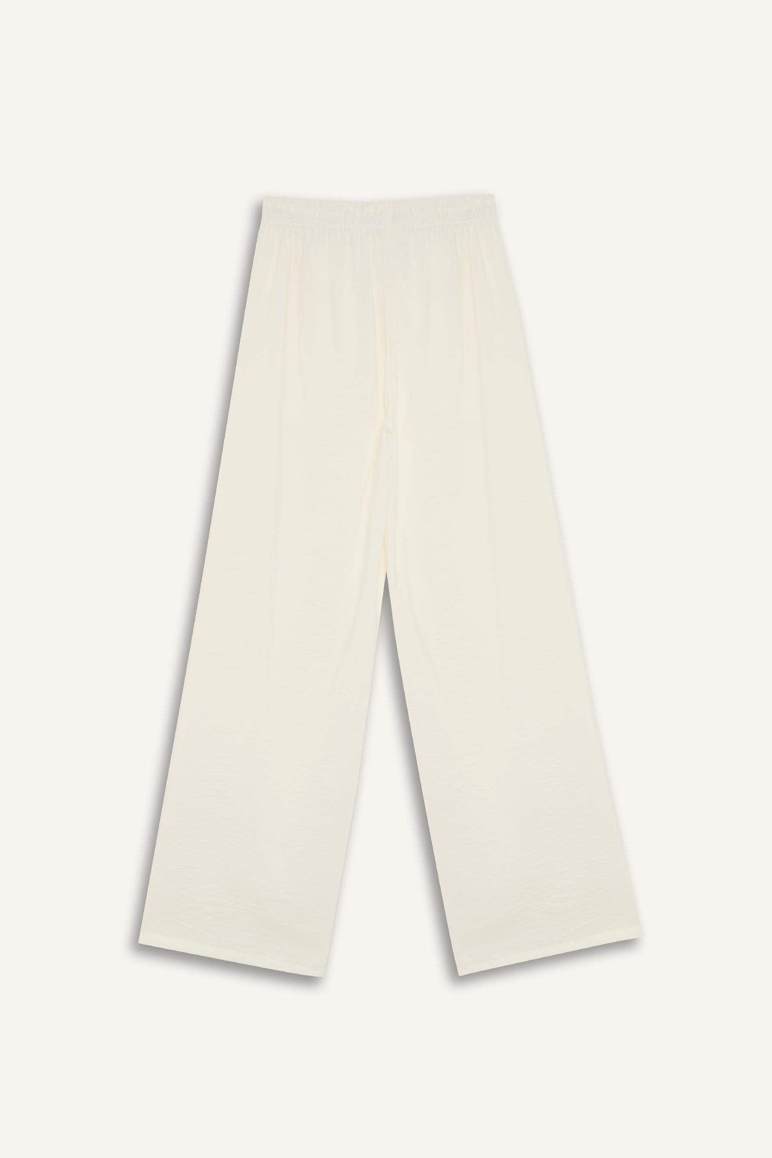 Regular Fit Beli Lastikli Plaj Pantolonu-Fall in Love