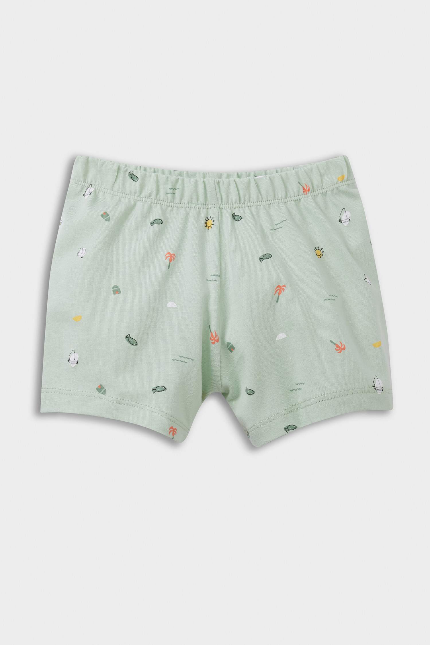 Baby Boy Sea Printed Cotton 2 Piece Pajama Set