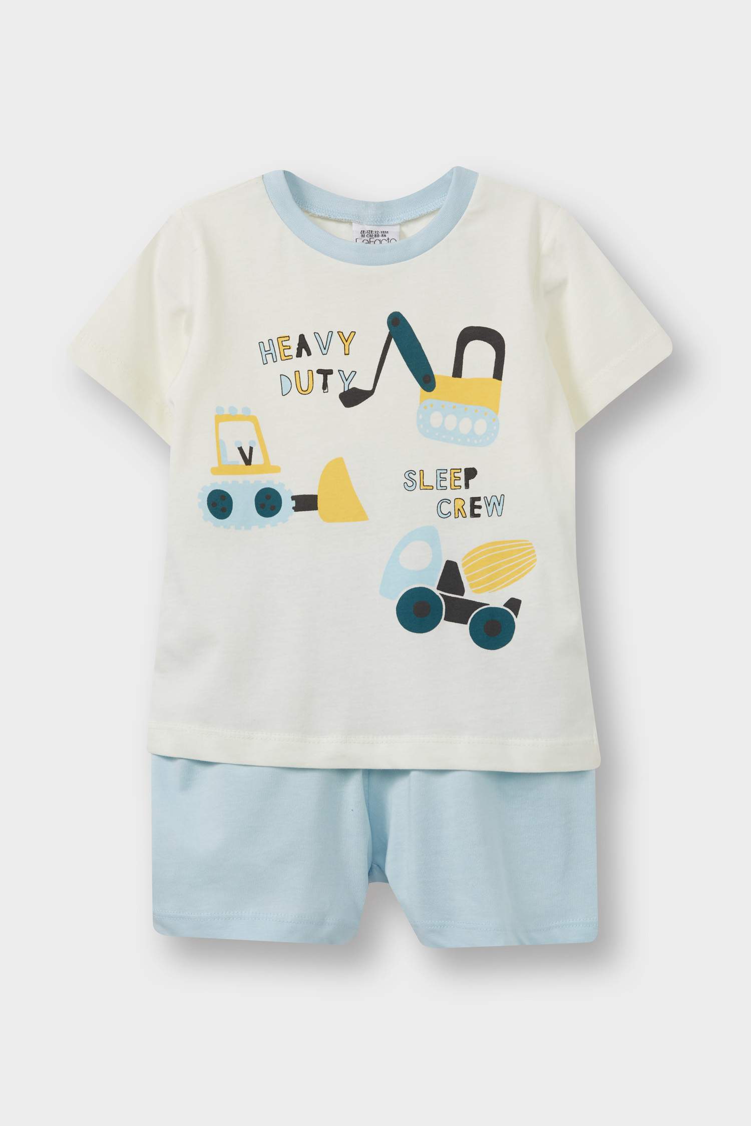 Baby Boy Vehicle Print Cotton 4 Piece Pajama Set