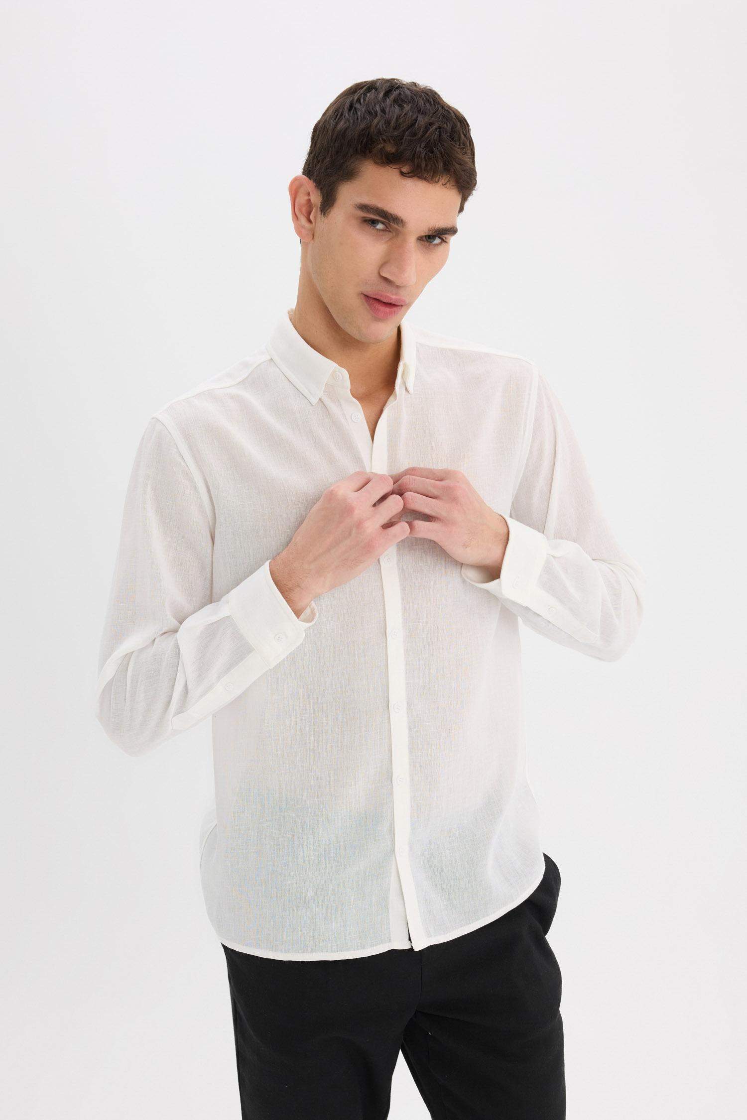 заманауи пішім Ұзын жеңді көйлек