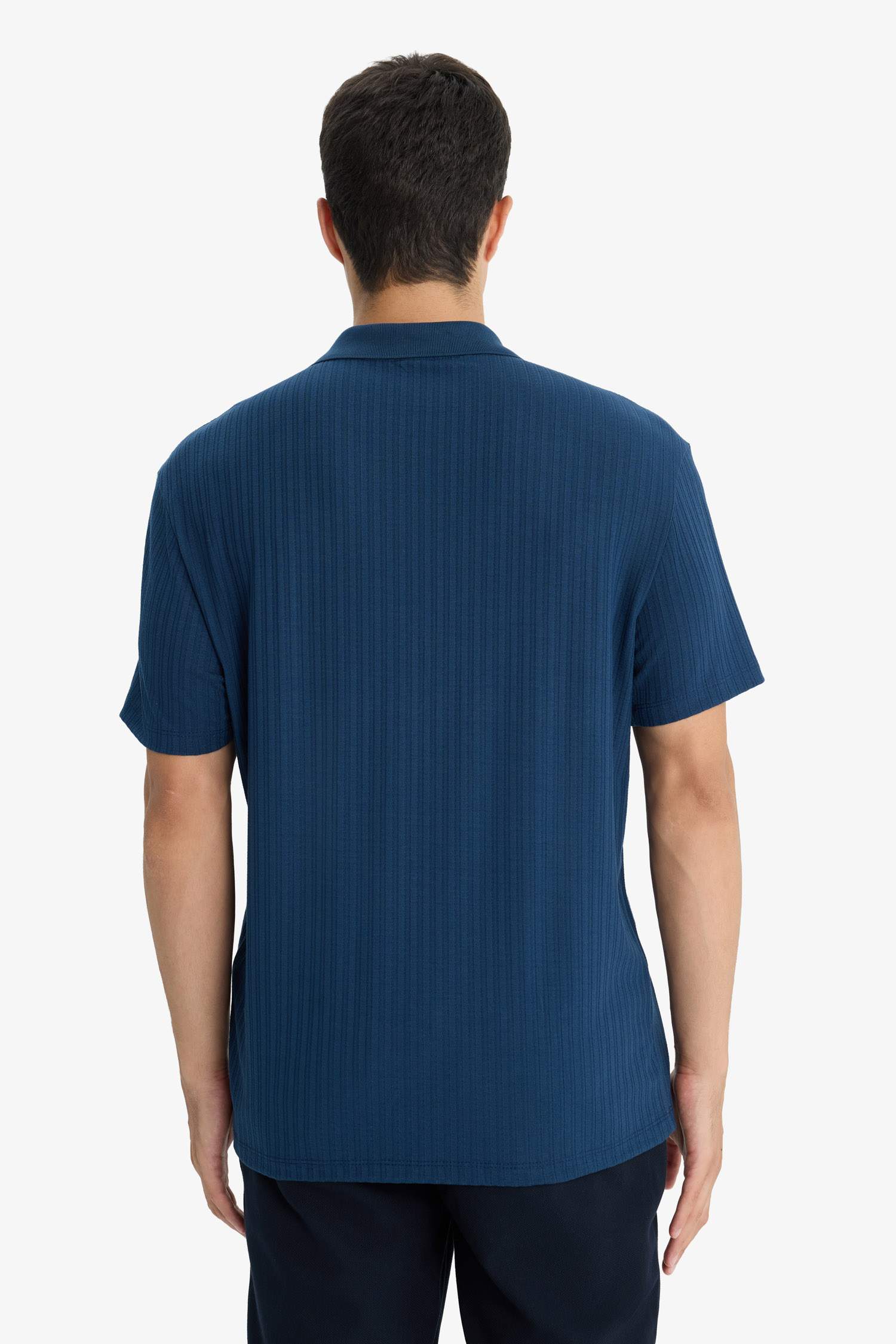 Regular Fit Crinkle Polo T-Shirt