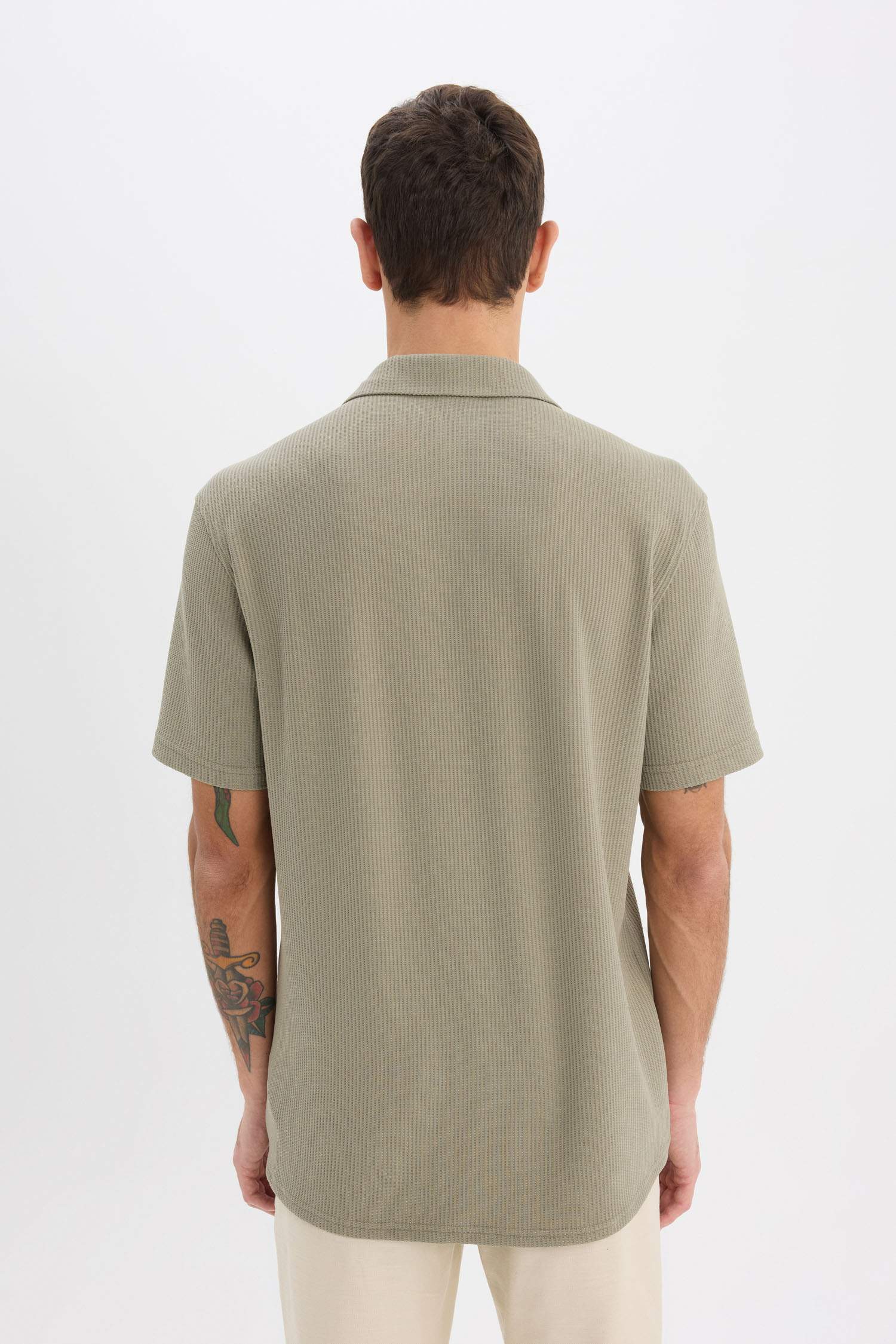 Regular Fit Polo Yaka Yazlık Kısa Kollu Gömlek