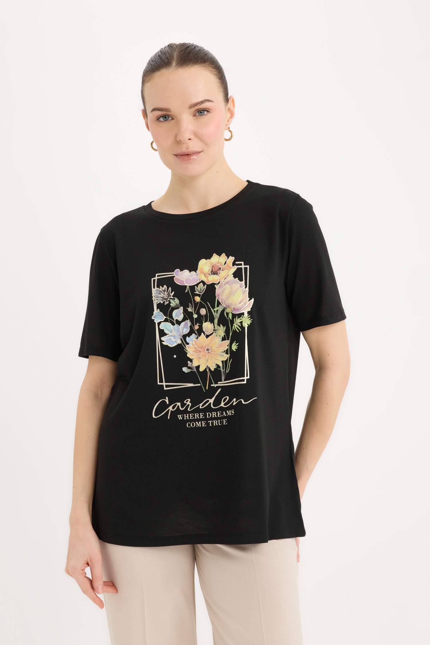 Regular Fit Crew Neck Short Sleeve T-Shirt